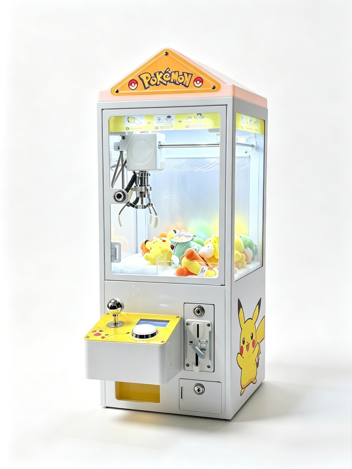 Mini Tabletop Claw Machine Coin Operated Prize Grabber LED Lights 110V