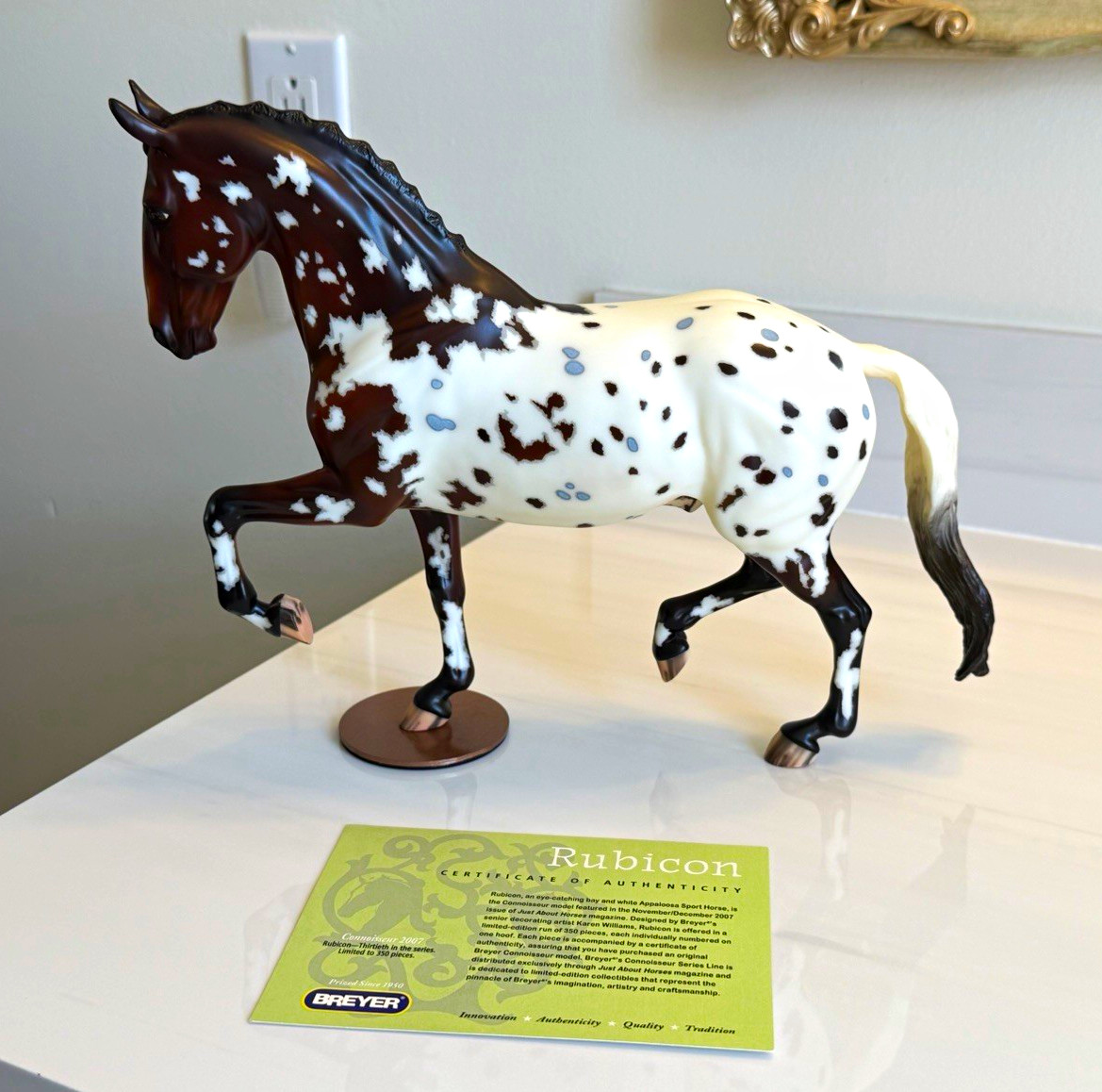 Breyer Rubicon Connoisseur 2007 Special Run RARE Salinero Appaloosa Breyer Rubicon Connoisseur 2007 Special Run RARE Salinero Appaloosa