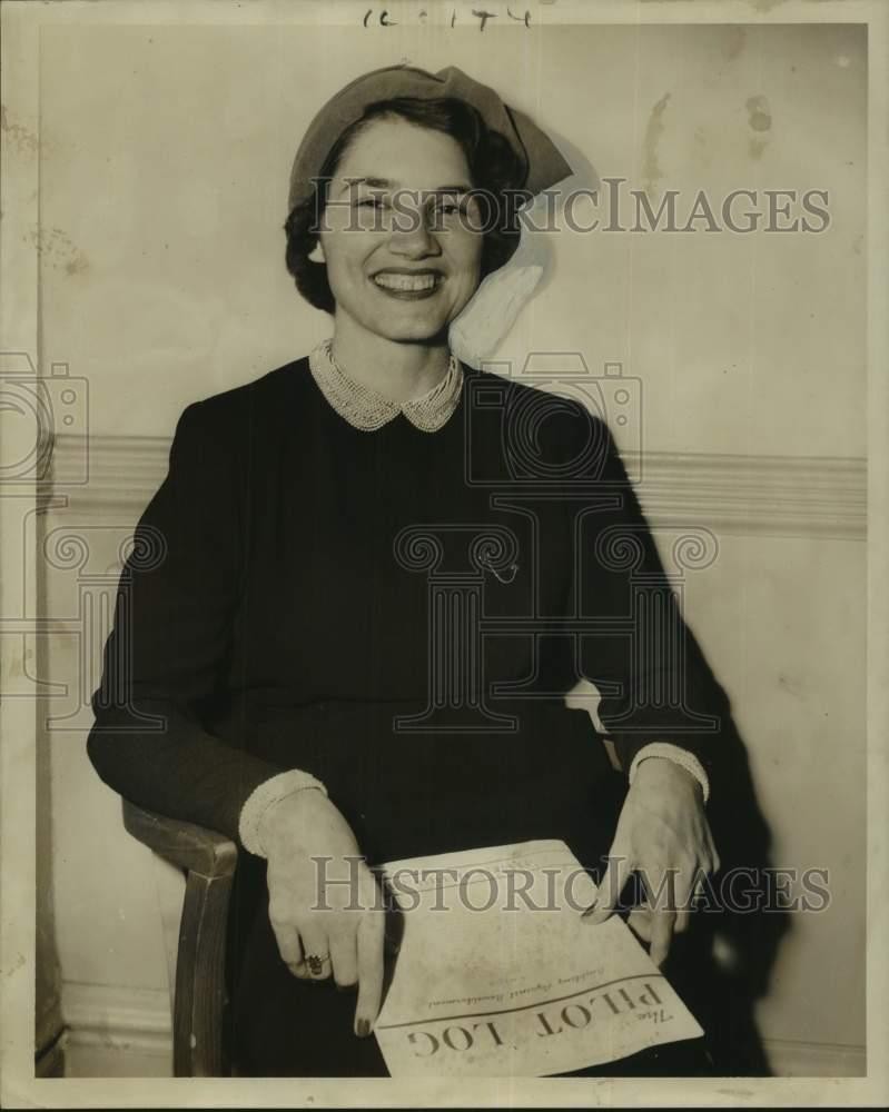 1950 Press Photo Jane Pryor Visits New Orleans - noc16049 1950 Press Photo Jane Pryor Visits New Orleans - noc16049