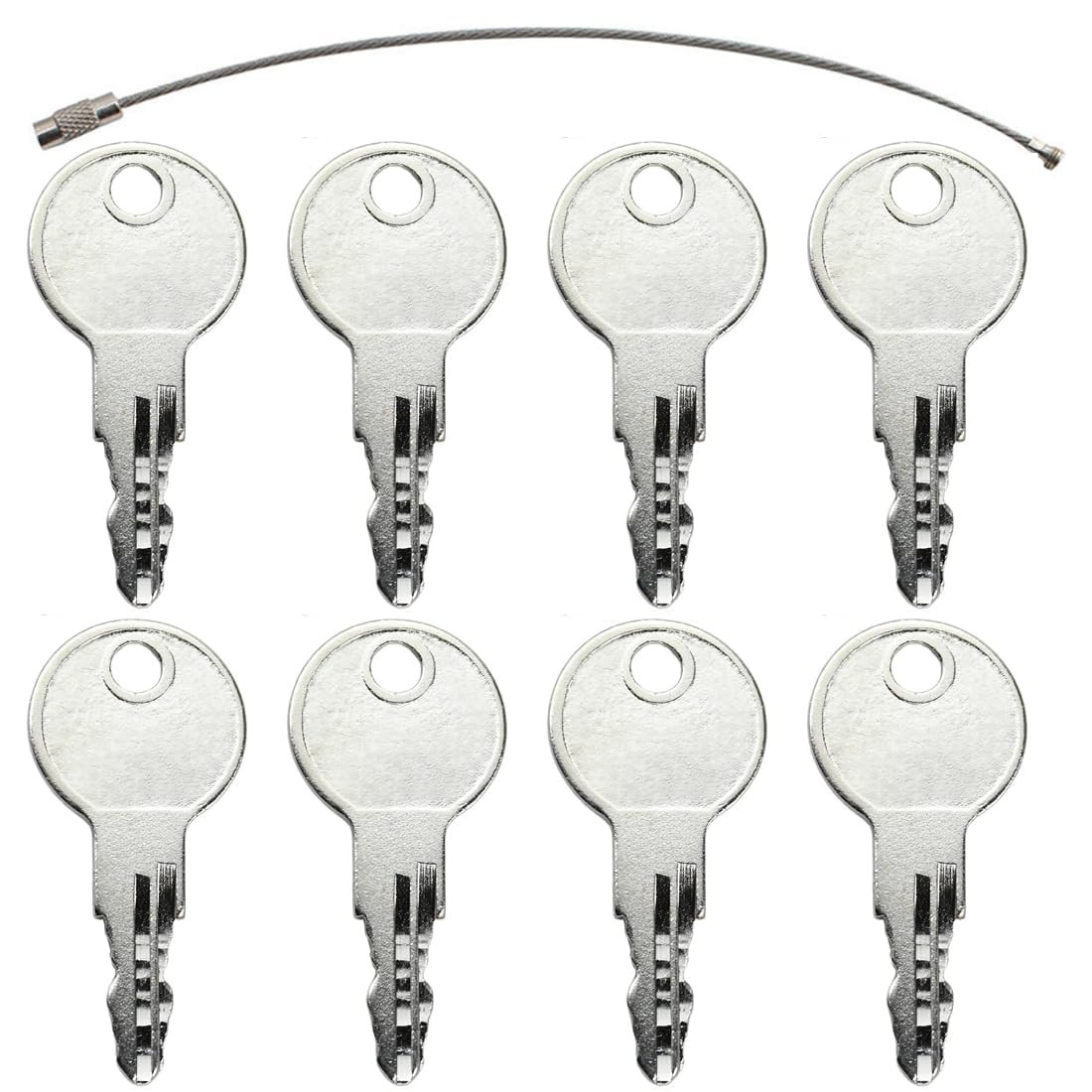 8 Pack Generac Replacement Keys - Fits 0G6624 Models, Durable Metal Construction