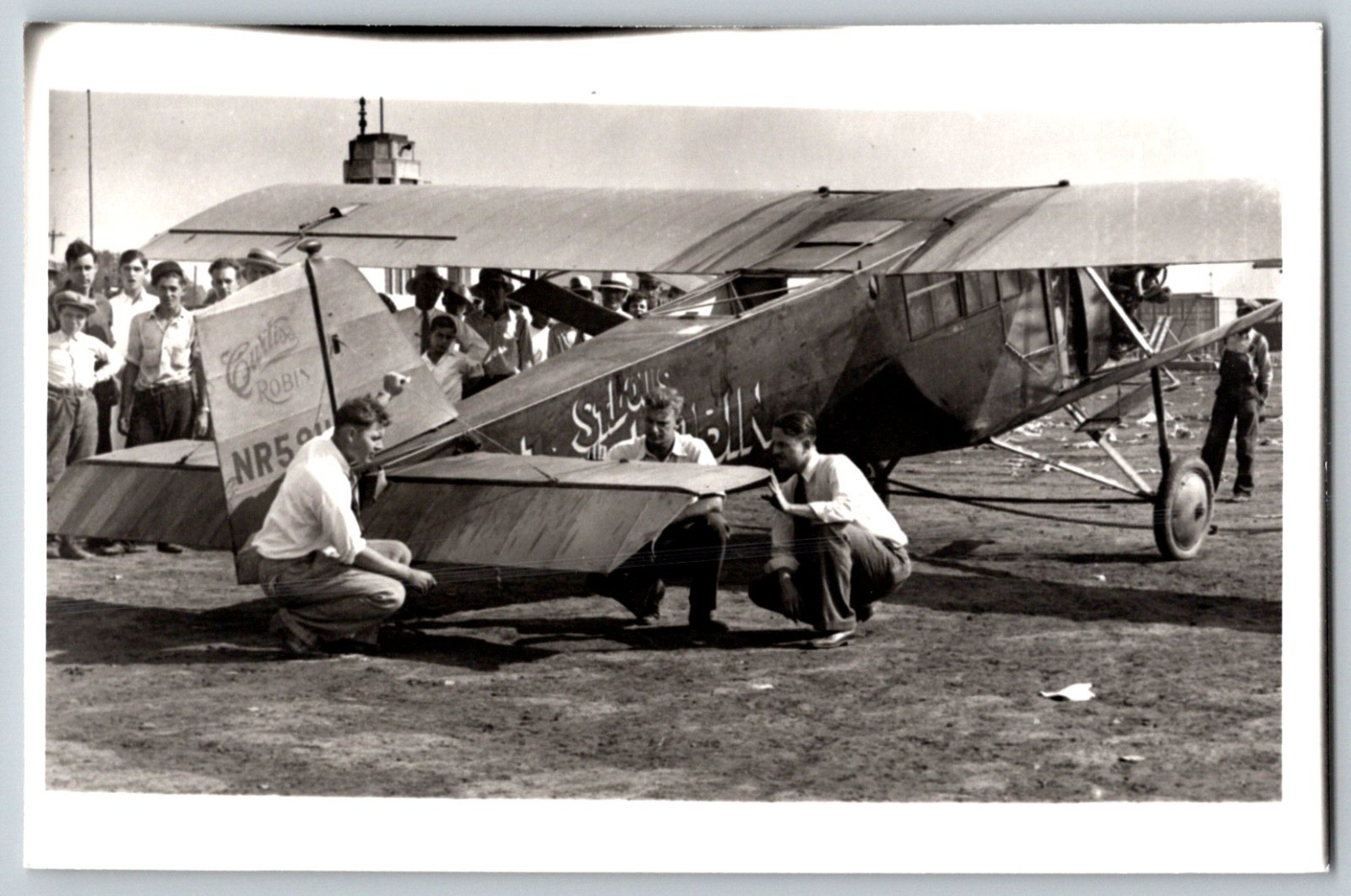 Vintage RPPC 1929 Curtiss Robin St Louis Robin NR59H Endurance Airplane Postcard Vintage RPPC 1929 Curtiss Robin St Louis Robin NR59H Endurance Airplane Postcard