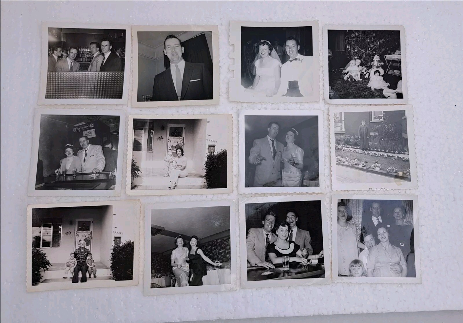 Lot of 1940\'s 1950\'s Original Black & White Photos People Couples etc