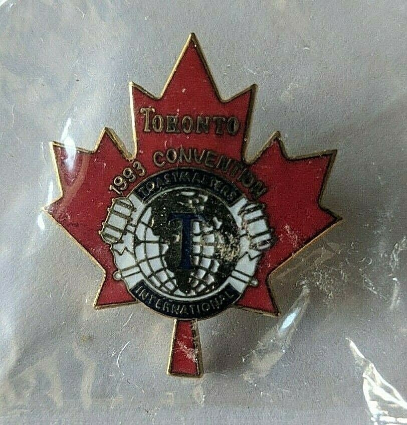 Toastmasters International 1993 Toronto Convention Lapel Hat Pin