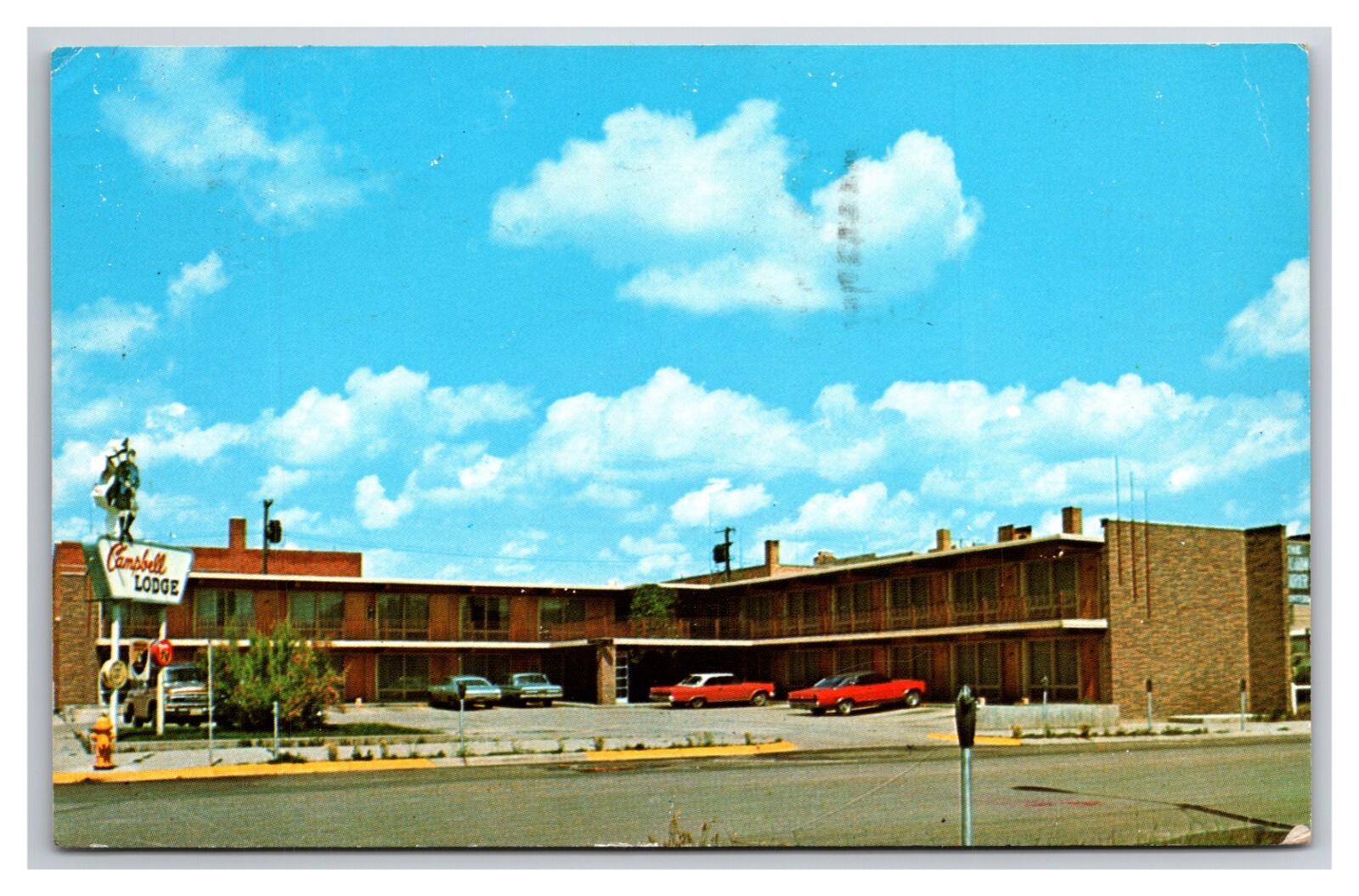 Campbell Lodge Motel Glasgow Montana MT Chrome Postcard XB6