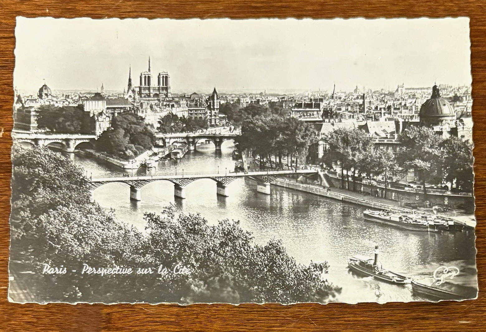 P. Martin Paris France Cityscape Real Photo Postcard RPPC Unposted