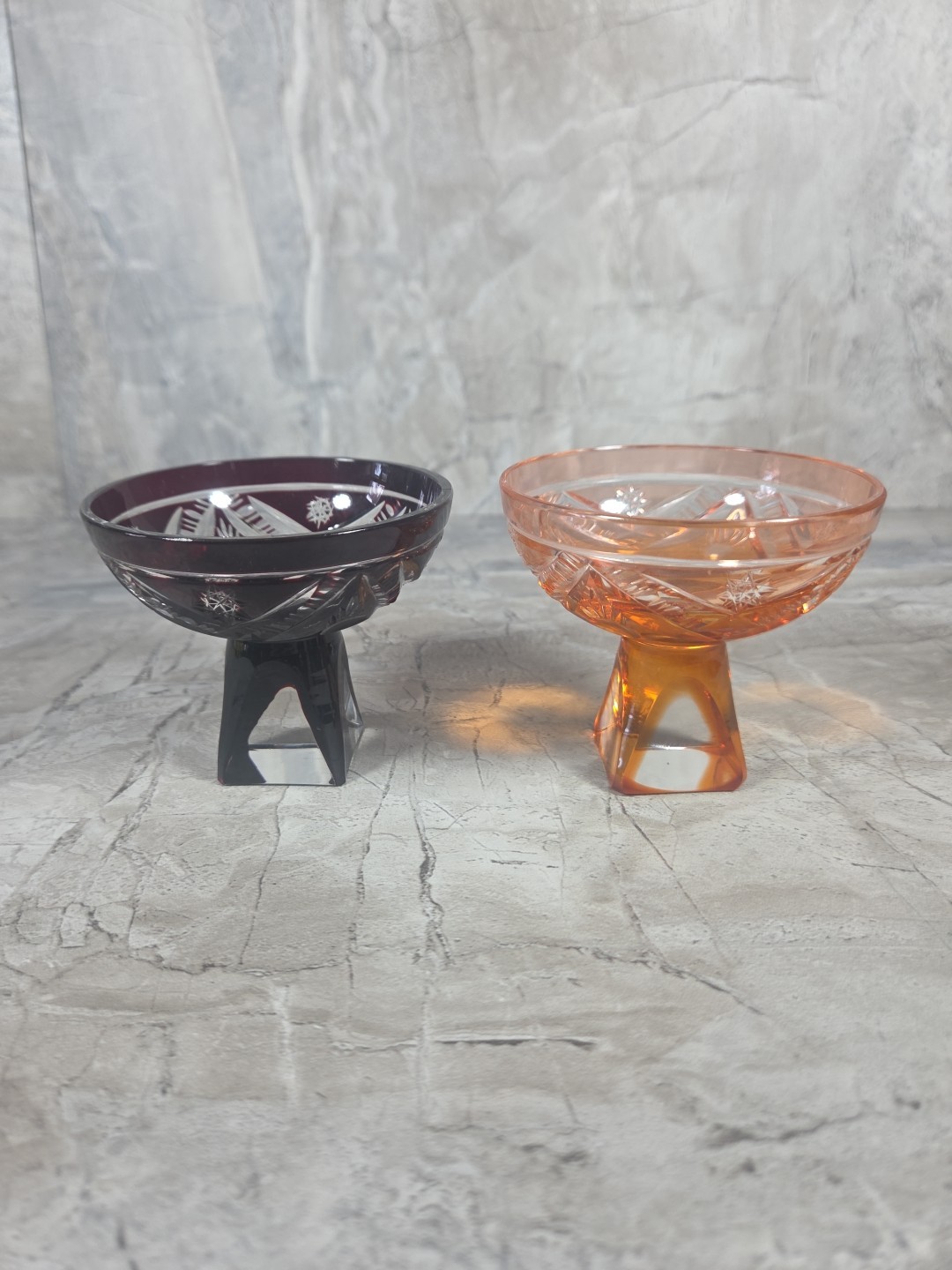 Nachtmann Vintage Crytal Glass Cut To Clear 2.75\