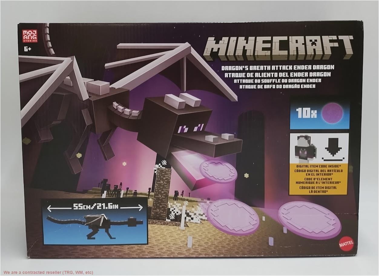 Minecraft Dragon\'s Breath Attack Ender Dragon Action Figure with 10 Discs SEE... Minecraft Dragon\'s Breath Attack Ender Dragon Action Figure with 10 Discs SEE...