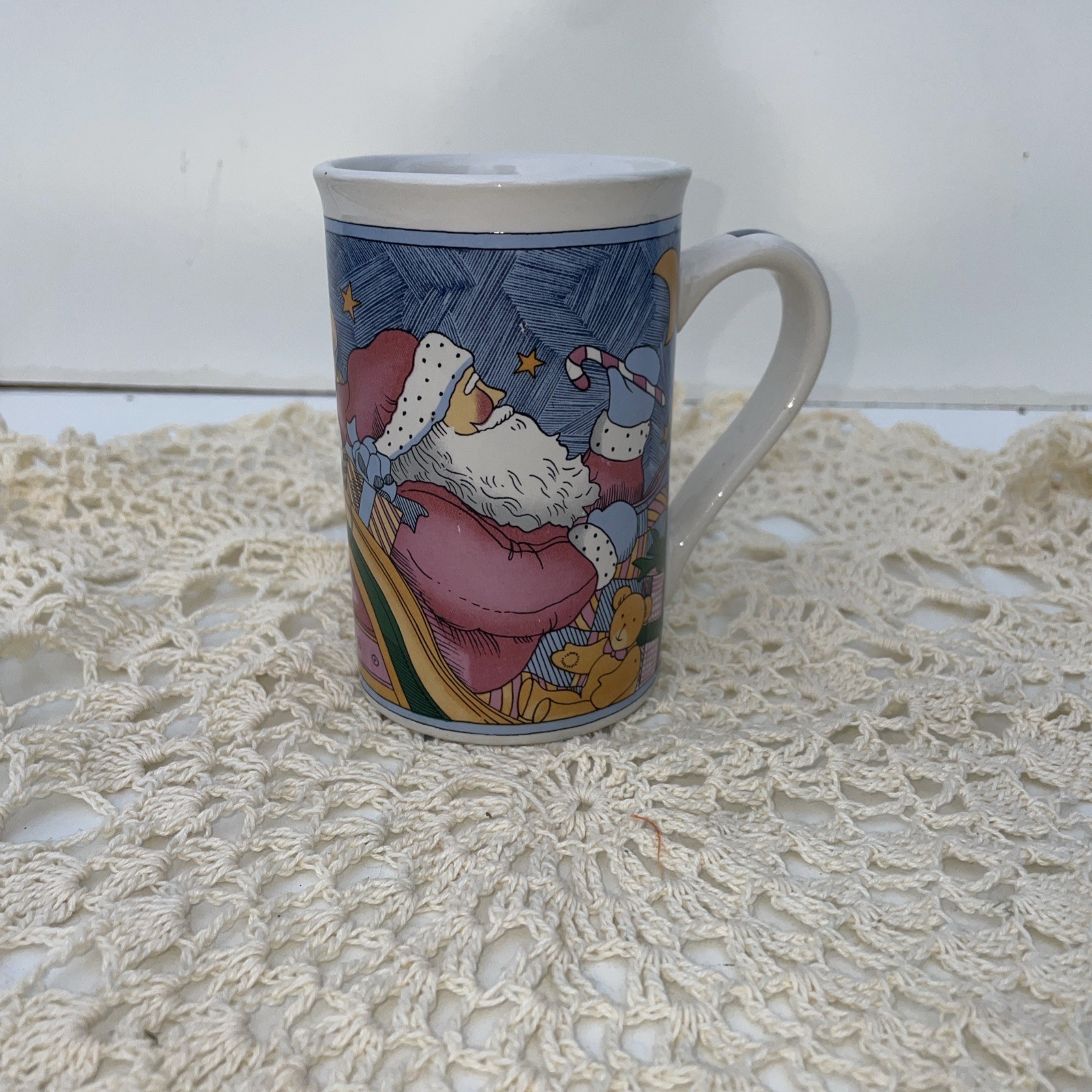 Vintage Susan Winget Night Before Christmas Mug Santa Reindeer Sleigh Rooftop Vintage Susan Winget Night Before Christmas Mug Santa Reindeer Sleigh Rooftop