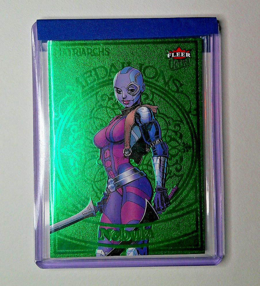 NEBULA 2024 Fleer Ultra Matriarchs of Marvel Emerald Green Medallions /10 #M-41