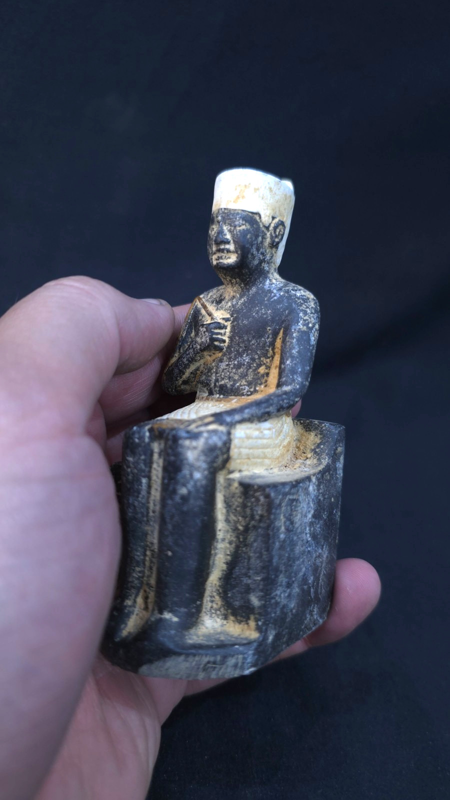 Authentic Ancient Egyptian King Khufu Statue Artifact Figurine Egyptian BC Authentic Ancient Egyptian King Khufu Statue Artifact Figurine Egyptian BC