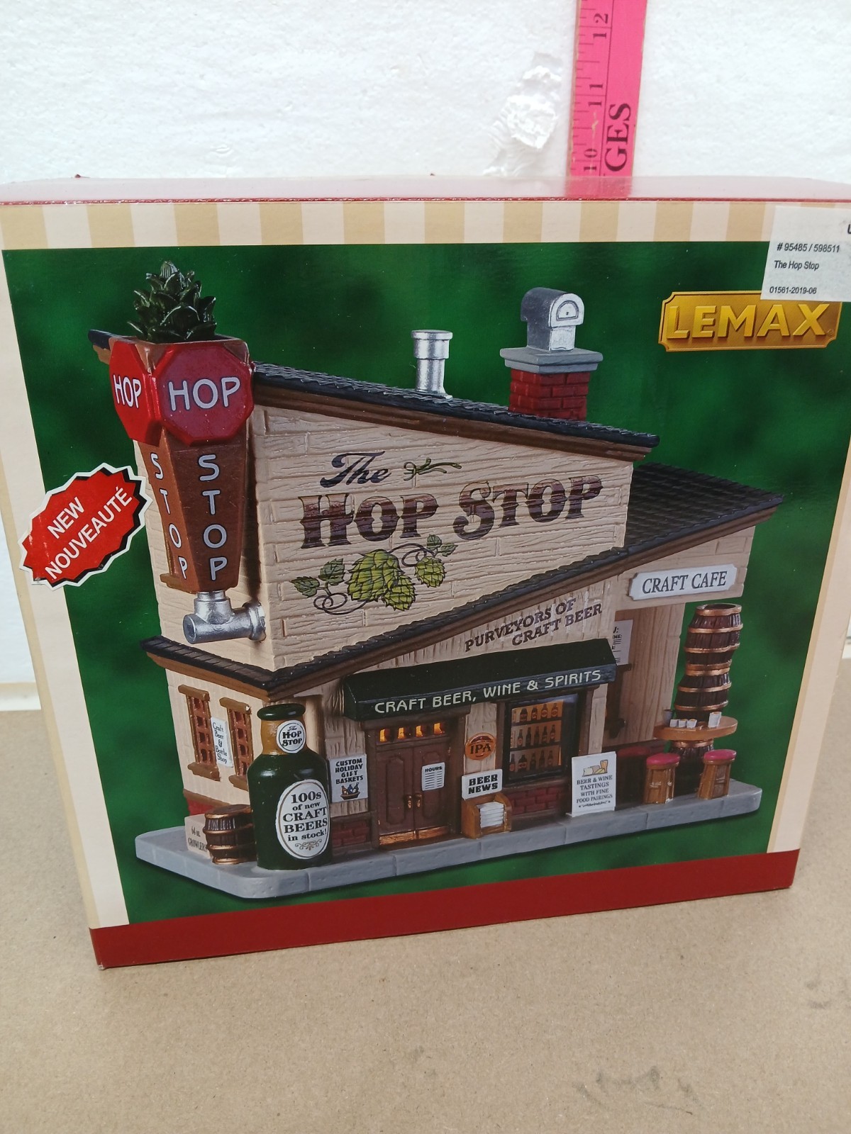Vtg Lemax The Hop Stop  Christmas Village 2019 Retired Lighted Building NOS 