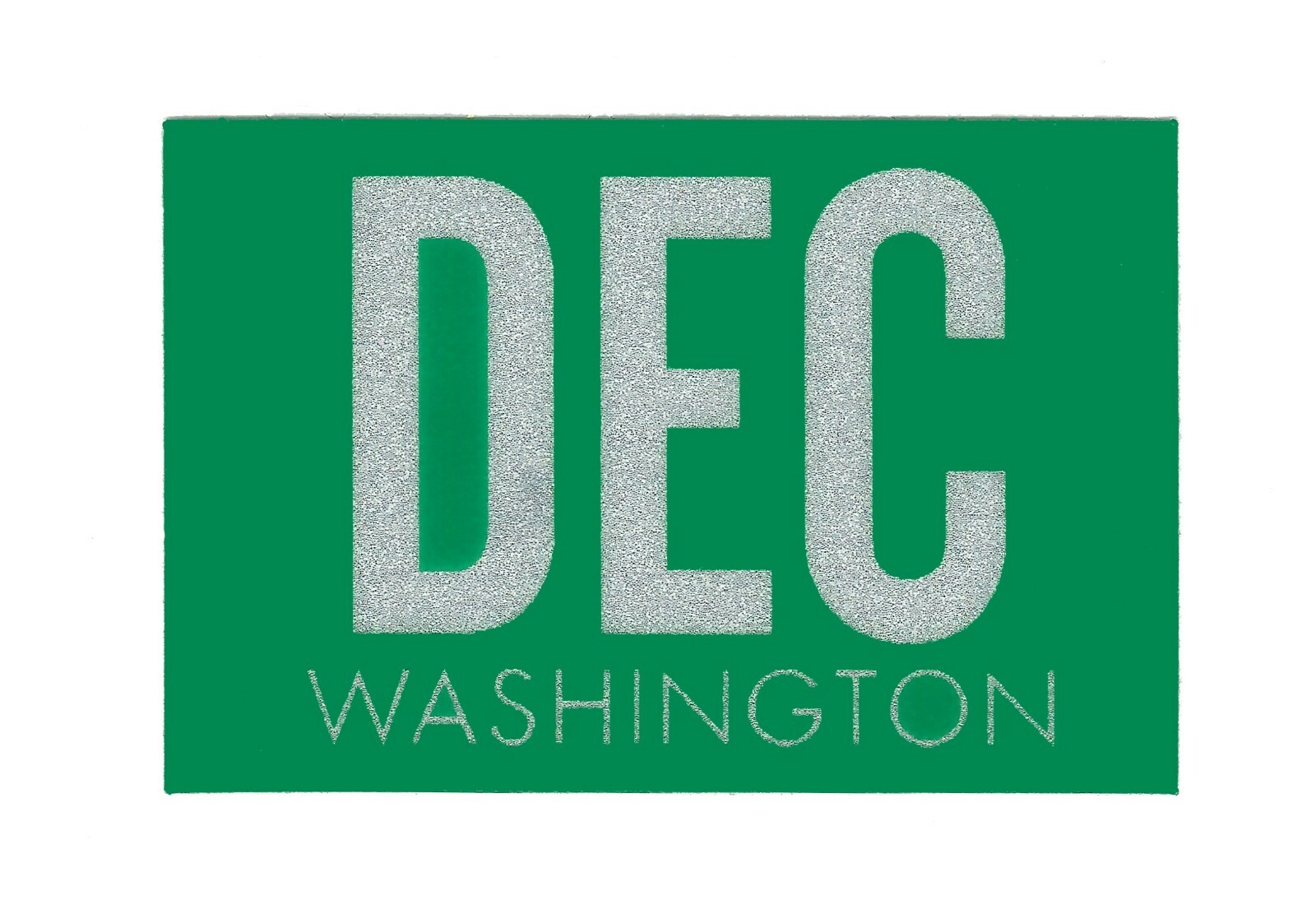 1977-1999 \'DEC\' December WASHINGTON TAB Sticker forVintage LicensePlates-ExcRepo