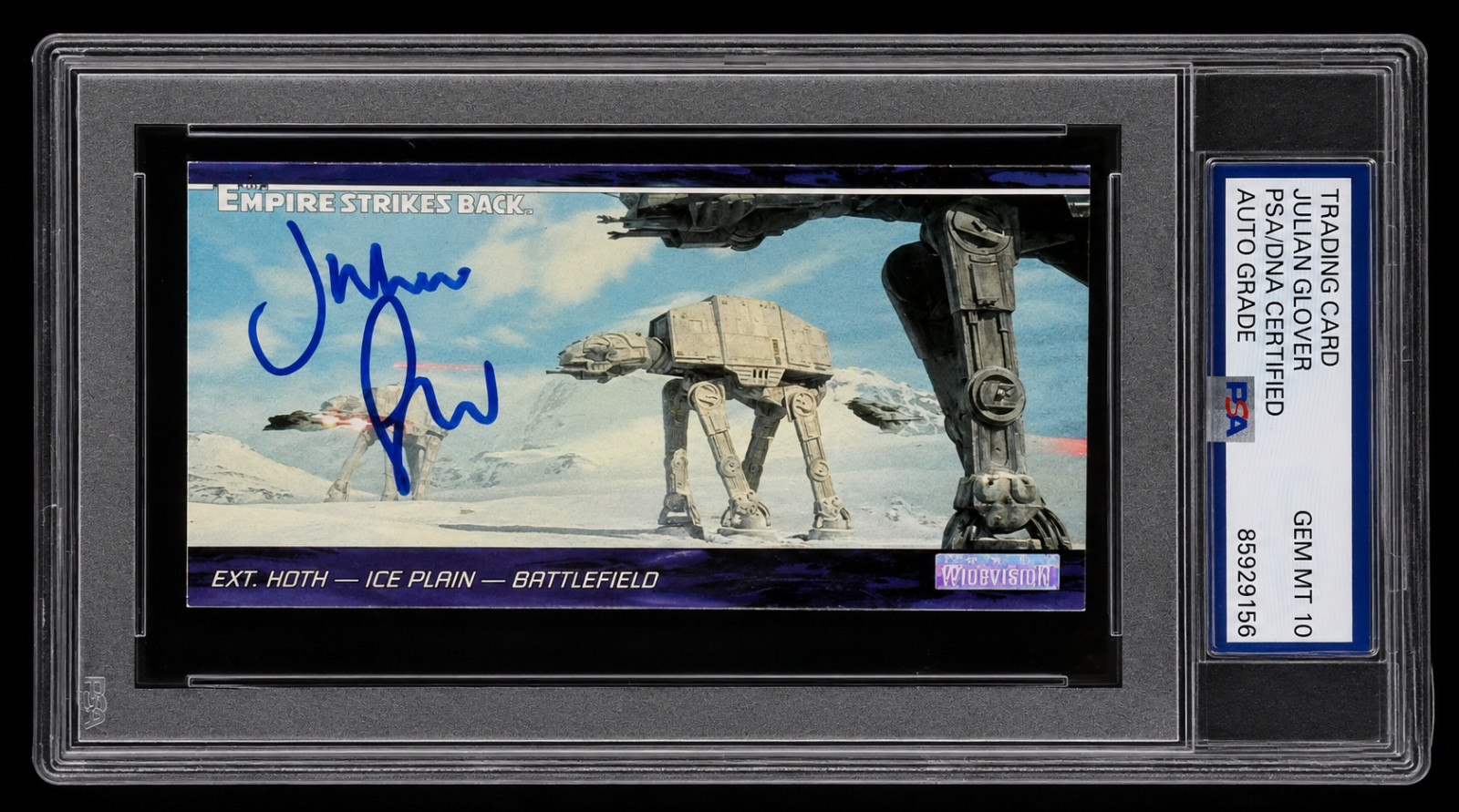 Signed Julian Glover General 1997 Topps STAR WARS Widevision Card RC Auto PSA 10 Signed Julian Glover General 1997 Topps STAR WARS Widevision Card RC Auto PSA 10