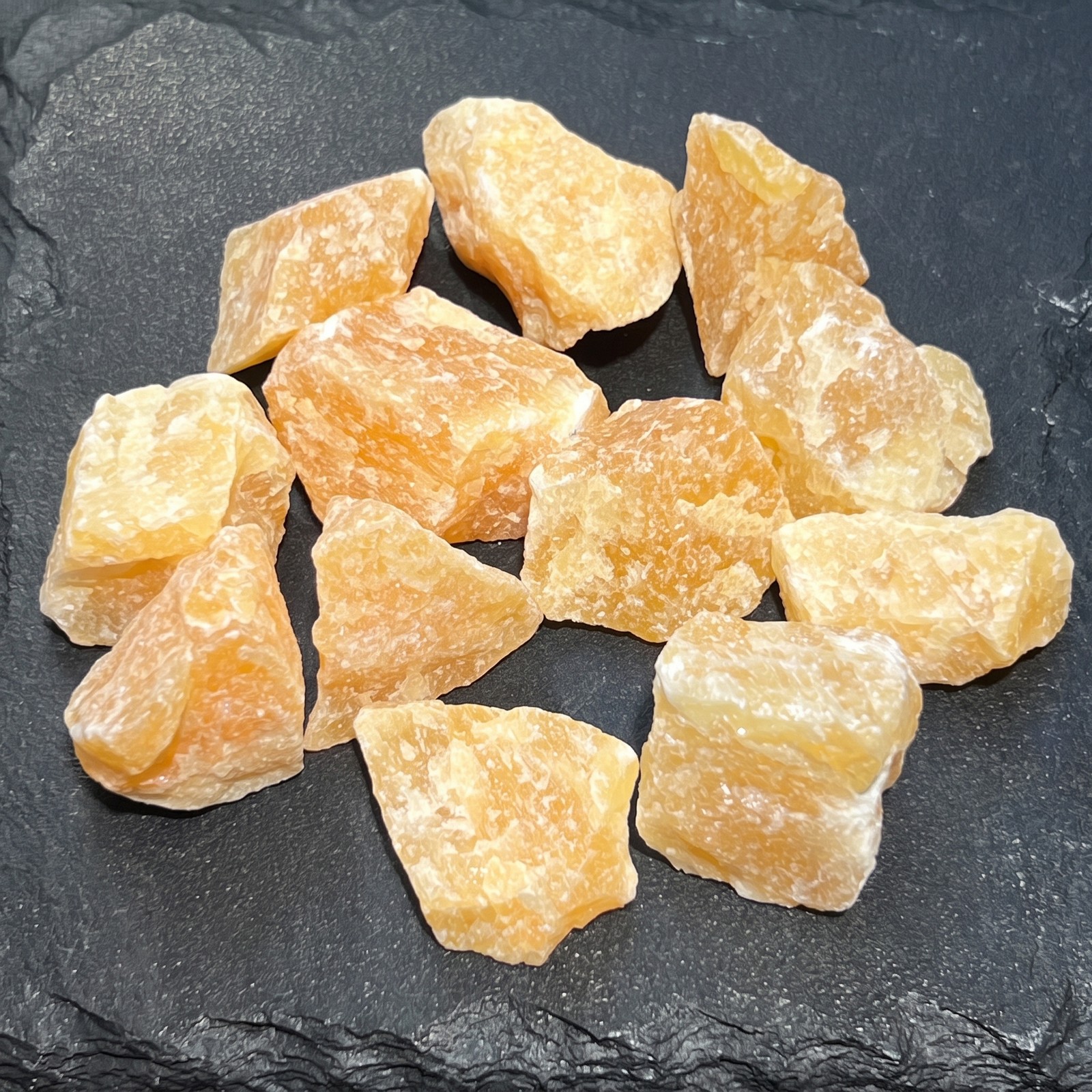 Orange Calcite Crystal Rough Raw Stones (By The Piece or Pound) Gemstone Decor