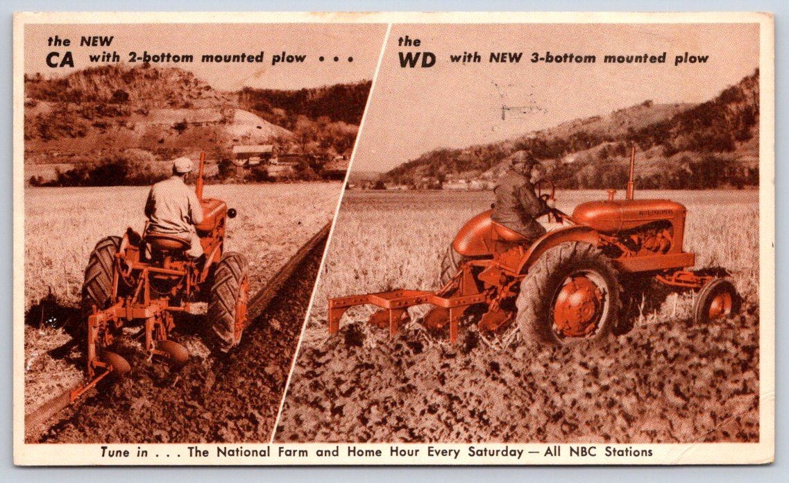 Field Allis Chalmers Model CA and WD Tractors 23 Bottom Plows 1950s