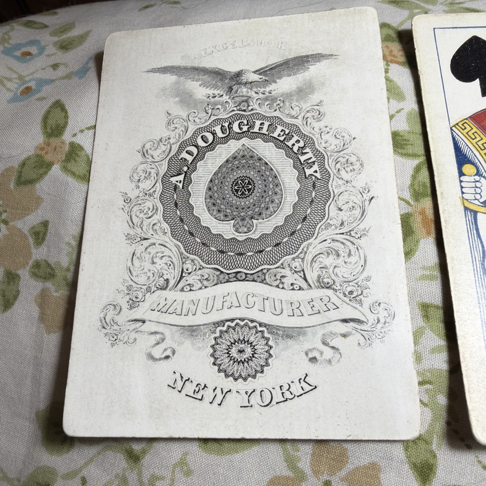 Excelsior Playing Cards C.1872 By Andrew Dougherty No Joke Or Box Excellent Deck