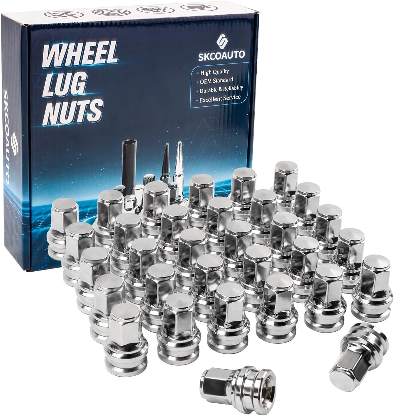 32PCS 14X1.5 Lug Nuts Fit for 2017-2024 F-250 F-350 Super Duty Hex 13/16\ 32PCS 14X1.5 Lug Nuts Fit for 2017-2024 F-250 F-350 Super Duty Hex 13/16\