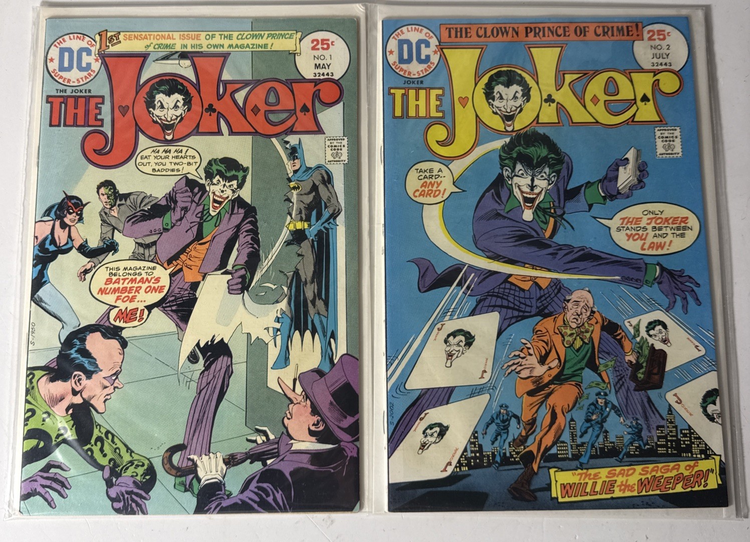 The Joker #1 and #2 (DC Comics July 1975) The Joker #1 and #2 (DC Comics July 1975)