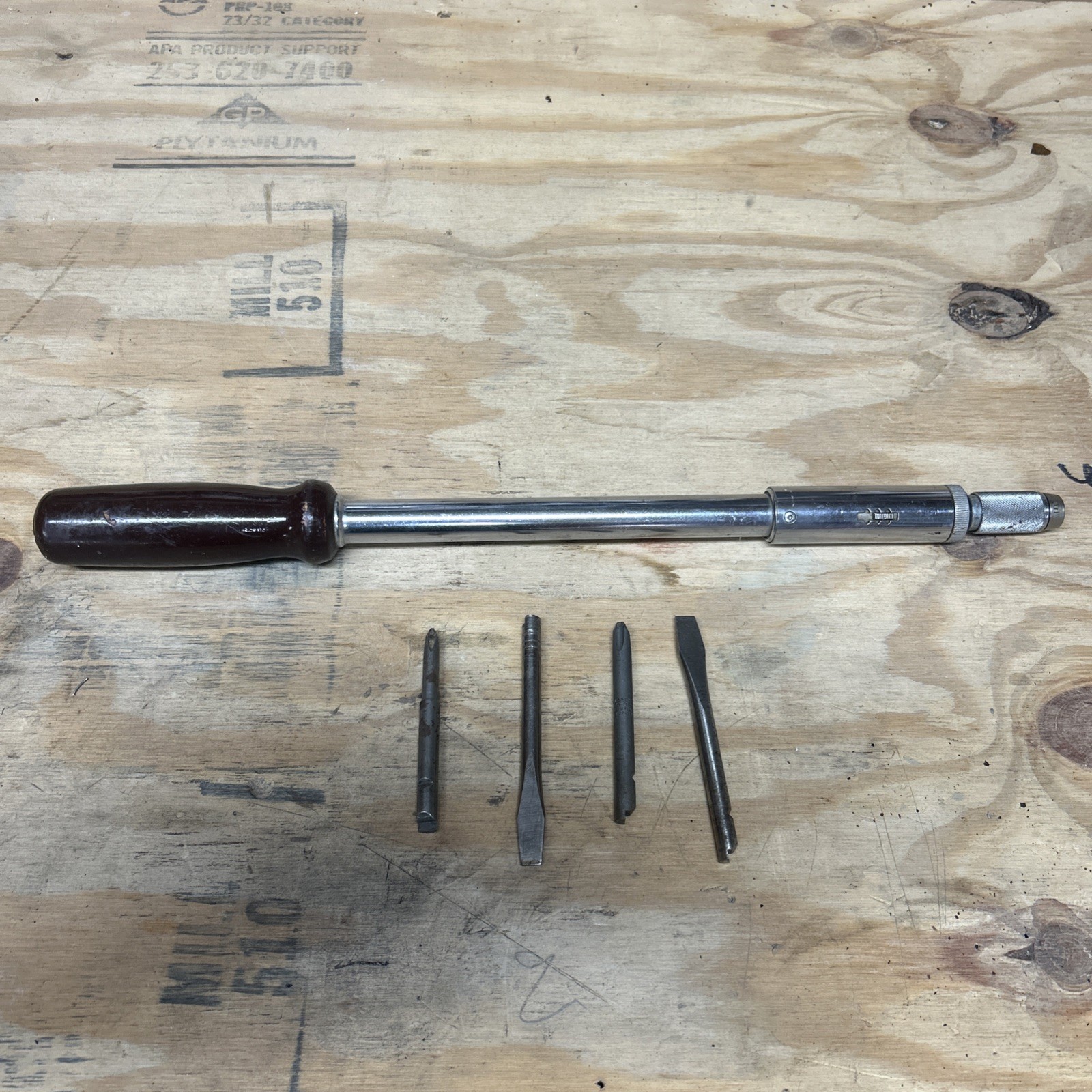 VTG Stanley Yankee 68-131 (131A) Ratchet Drill/Screwdriver USA with bits 