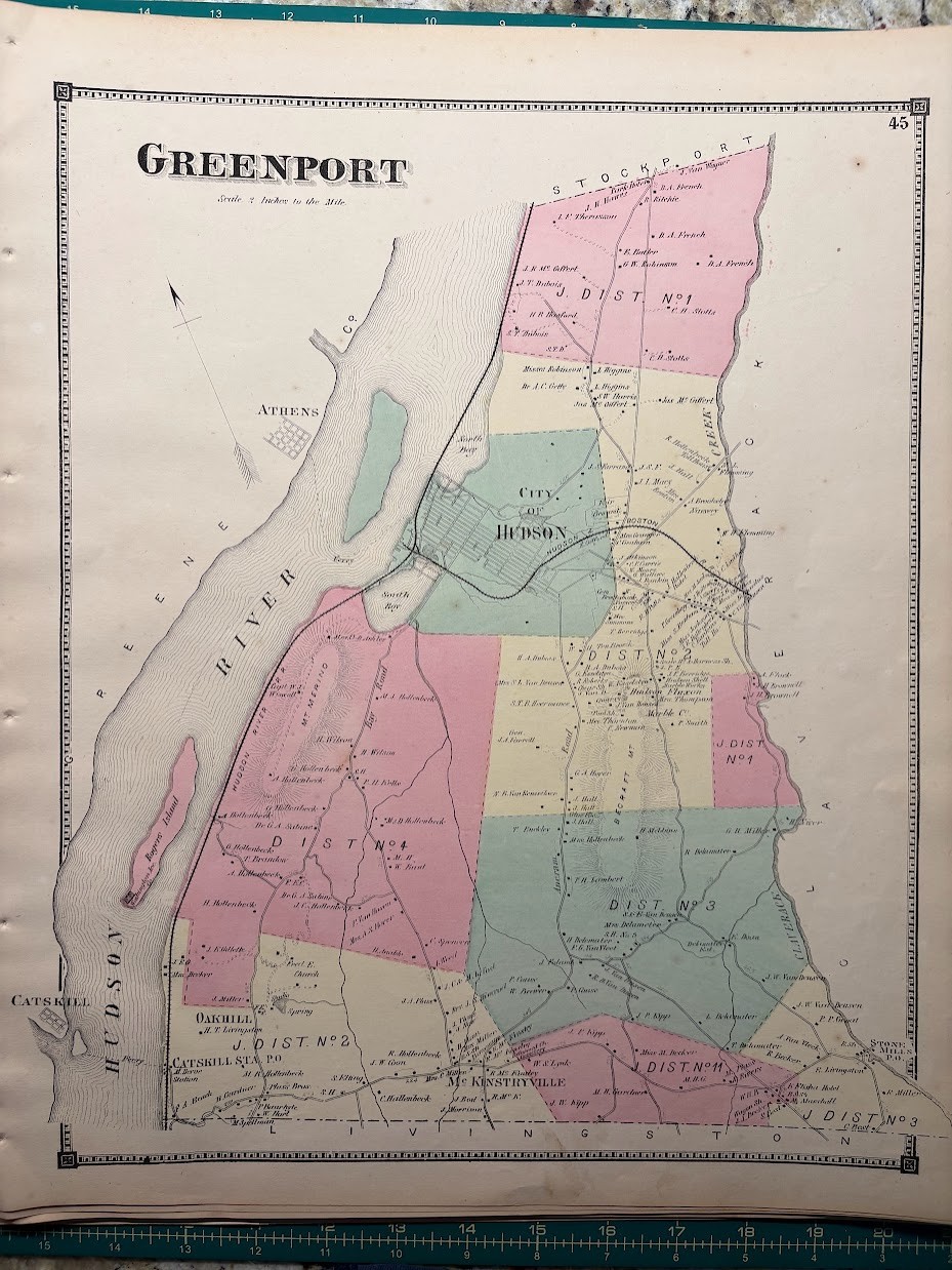 Map of Greenport, NY from 1873 atlas Map of Greenport, NY from 1873 atlas