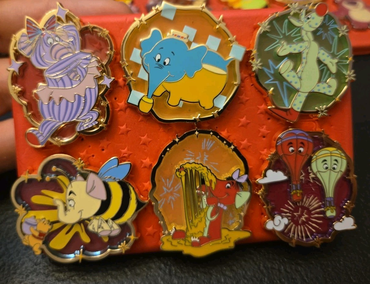 Boxlunch Pin Disney Heffalump And Woozles Complete Set 2026 Monogram
