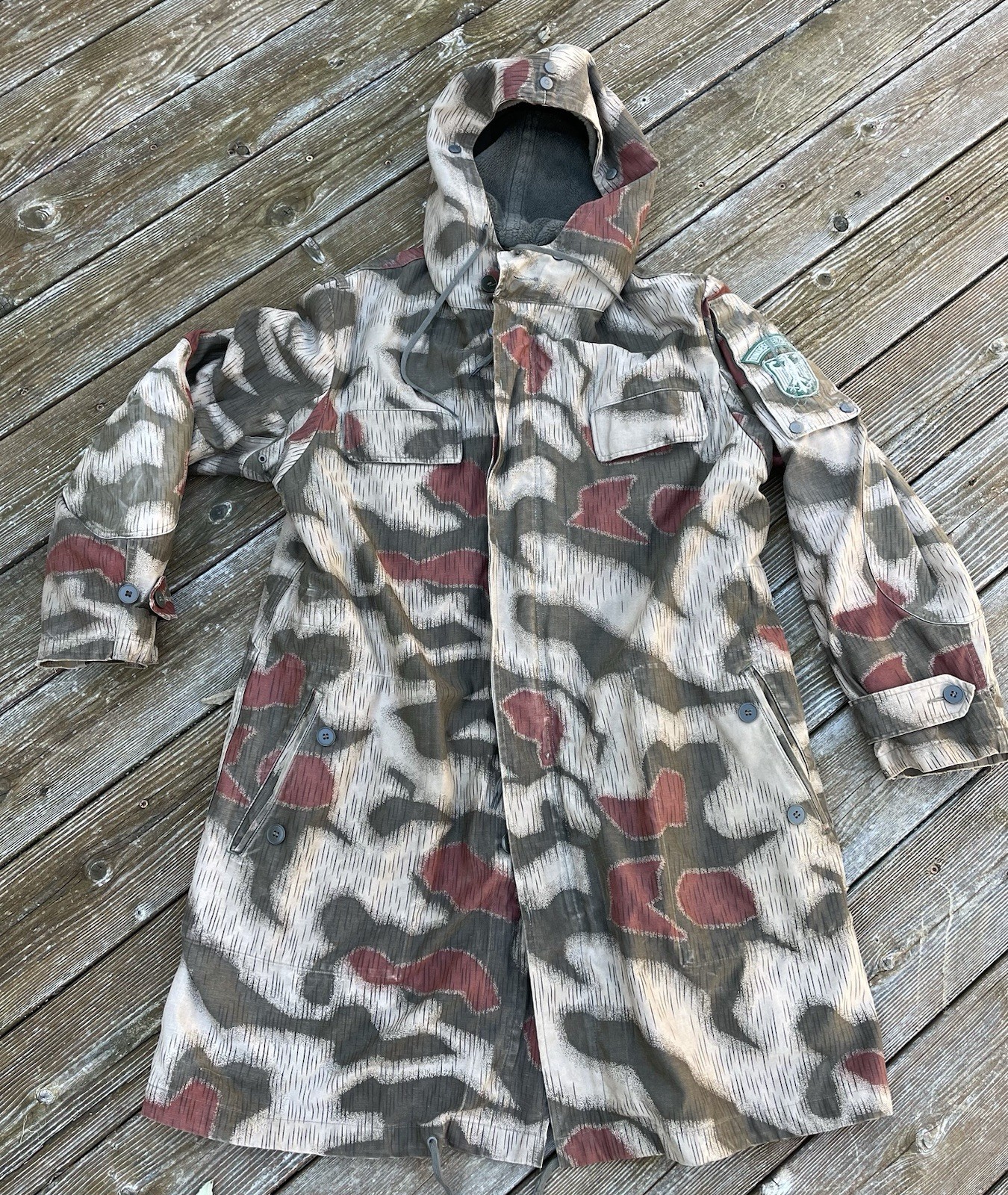 west german border guard Parka BGS W Liner Rare Sumpftarn Camo Original
