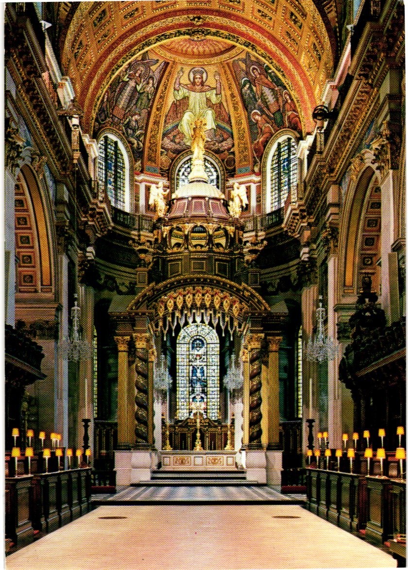 Vintage Postcard - St. Paul's Cathedral The High Altar.