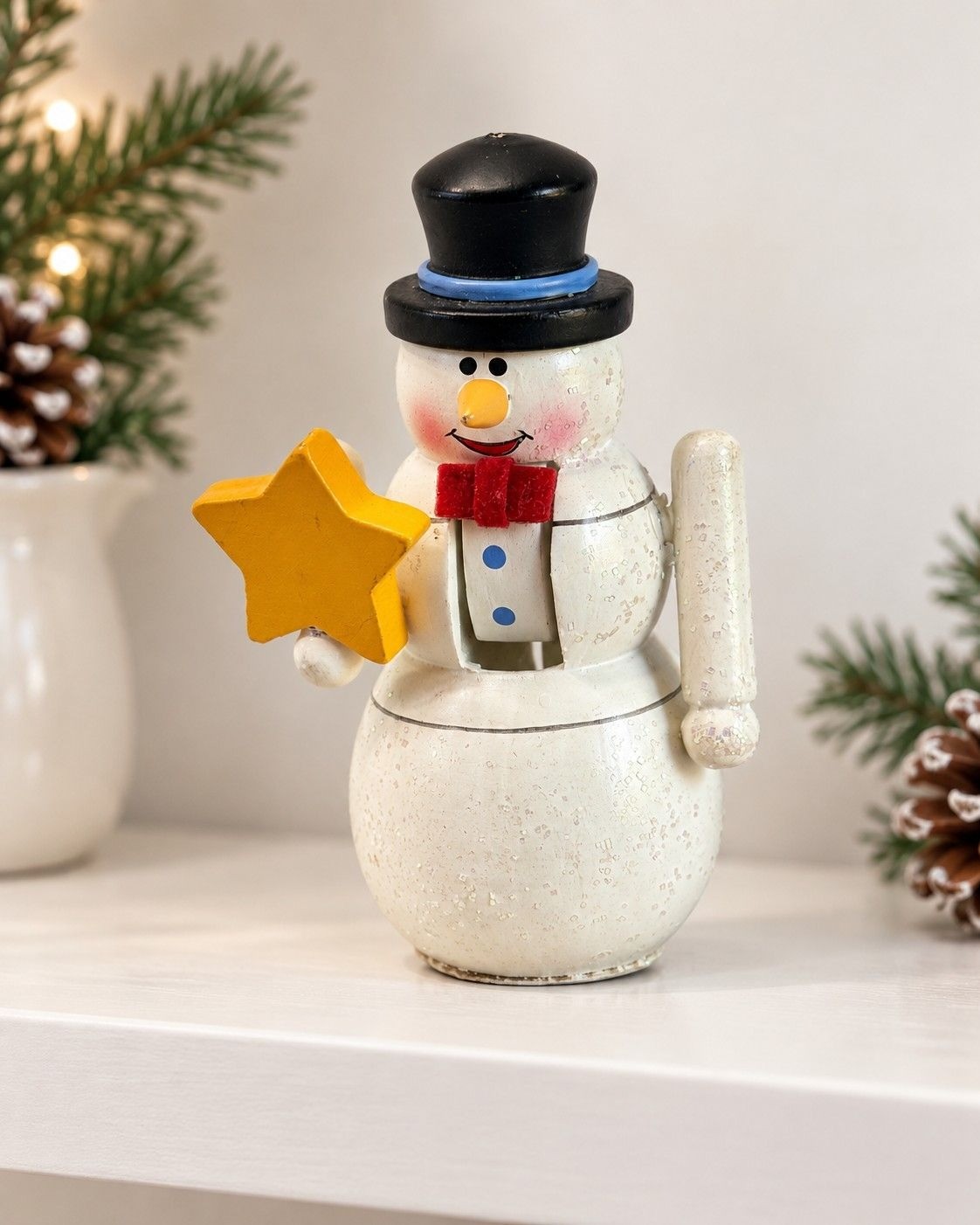 Vintage Midwest of Cannon Falls International Nutcracker Collection Snowman 3.25
