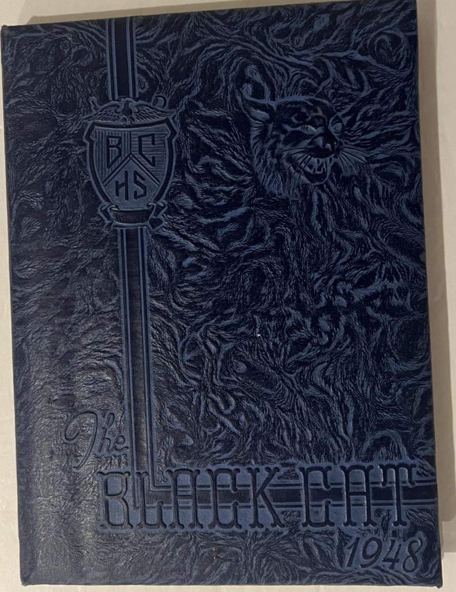 1948 Bay City High School Black Cat High School Yearbook TX Signed throughout