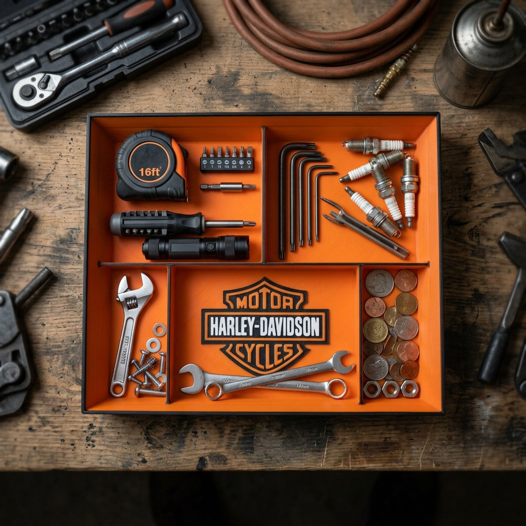 3D Harley Davidson Catch All Tray 3D Harley Davidson Catch All Tray