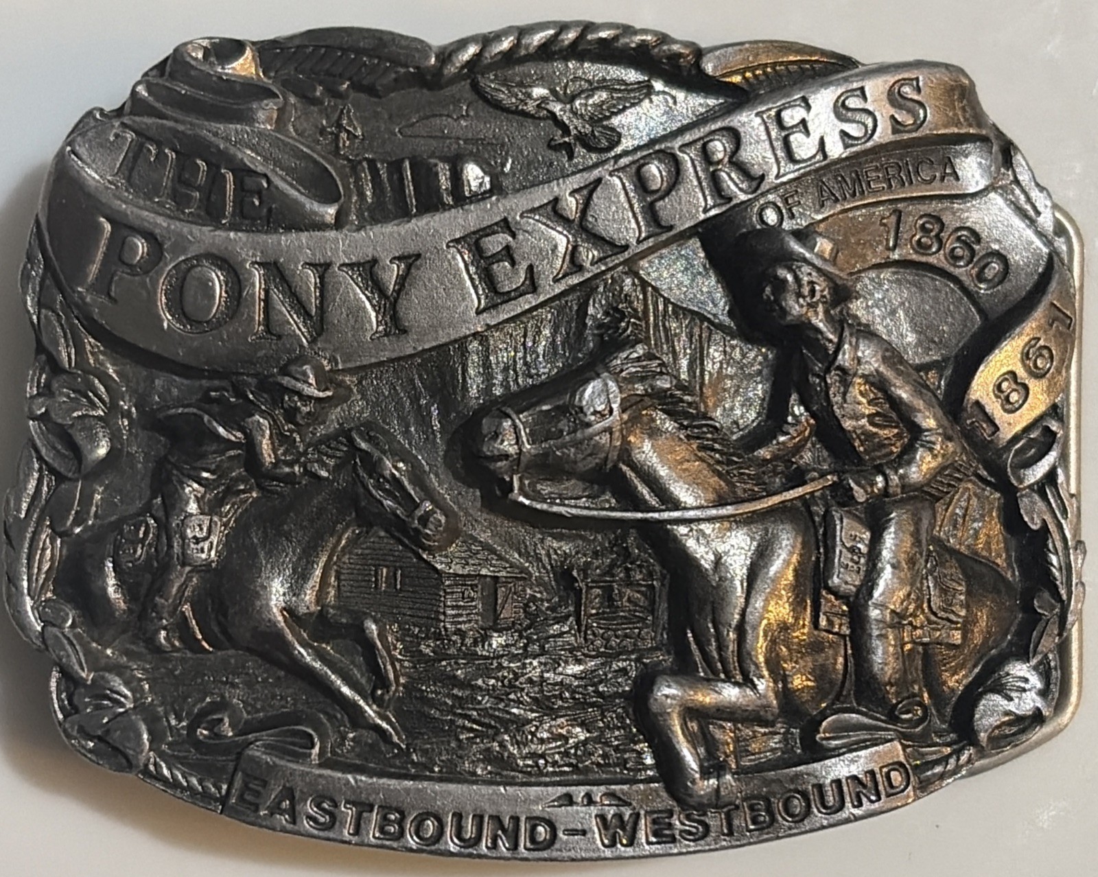 Pony Express Buckle for Belt (Collector’s Edition 484) , Produced By Dart Inc. Pony Express Buckle for Belt (Collector’s Edition 484) , Produced By Dart Inc.