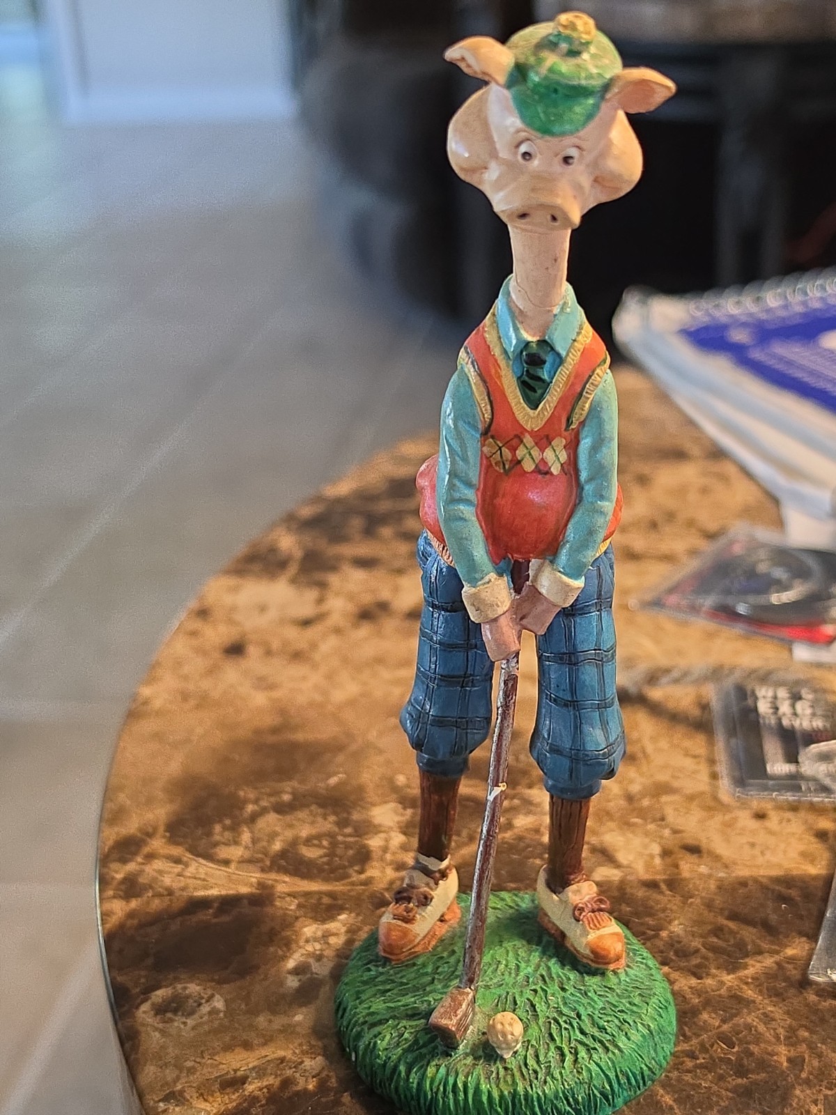 Russ Berrie Tall Tales Bogey Mac Boar Figurine, NOS