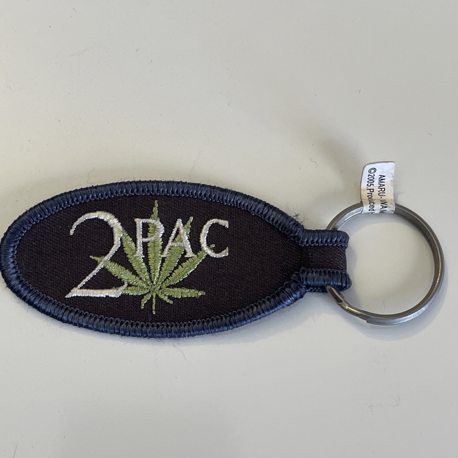Tupac 2Pac Embroidered Keychain: Licensed, New, Vintage 2006, Rare Tupac 2Pac Embroidered Keychain: Licensed, New, Vintage 2006, Rare
