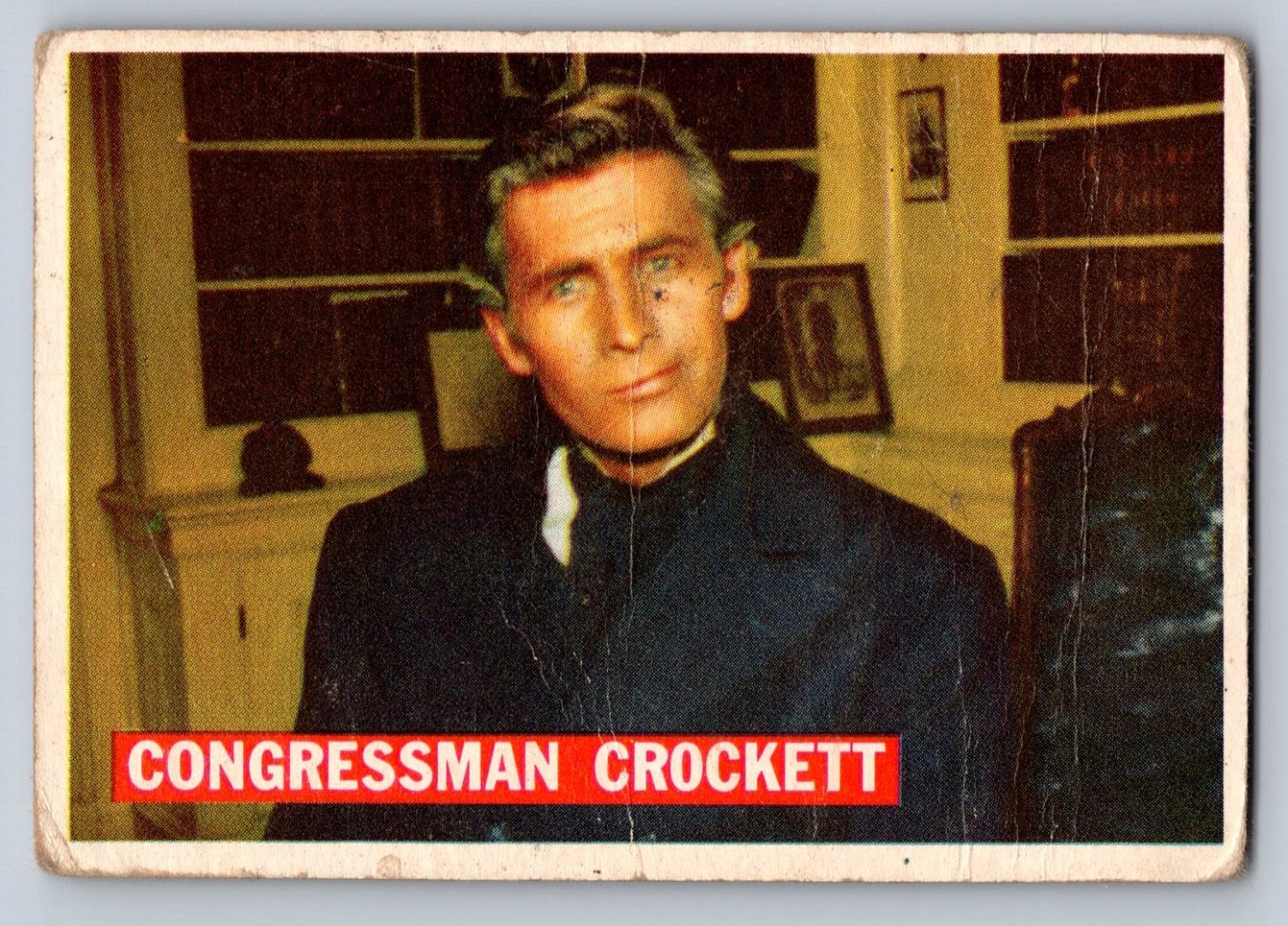 1955 Topps Walt Disney Davy Crockett Card 43 Congressman Crockett Fess Parker 1955 Topps Walt Disney Davy Crockett Card 43 Congressman Crockett Fess Parker