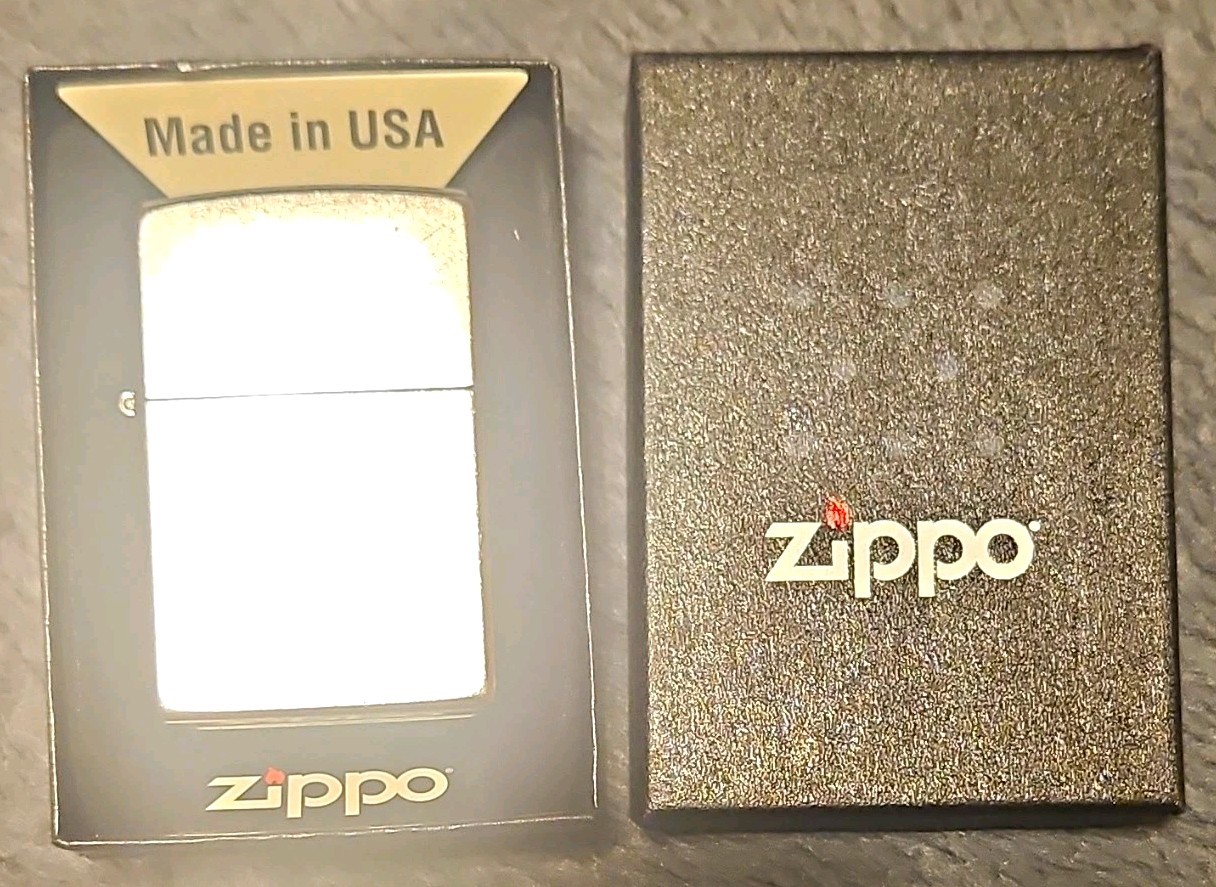 Genuine Zippo Lighter 207 Regular Street Chrome Made in USA New in Box
