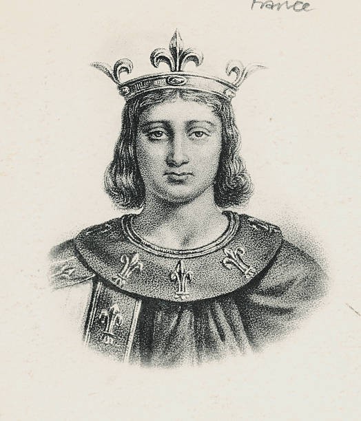 Philip IV called The Fair King from 1285 to 1314 Historic Old Photo