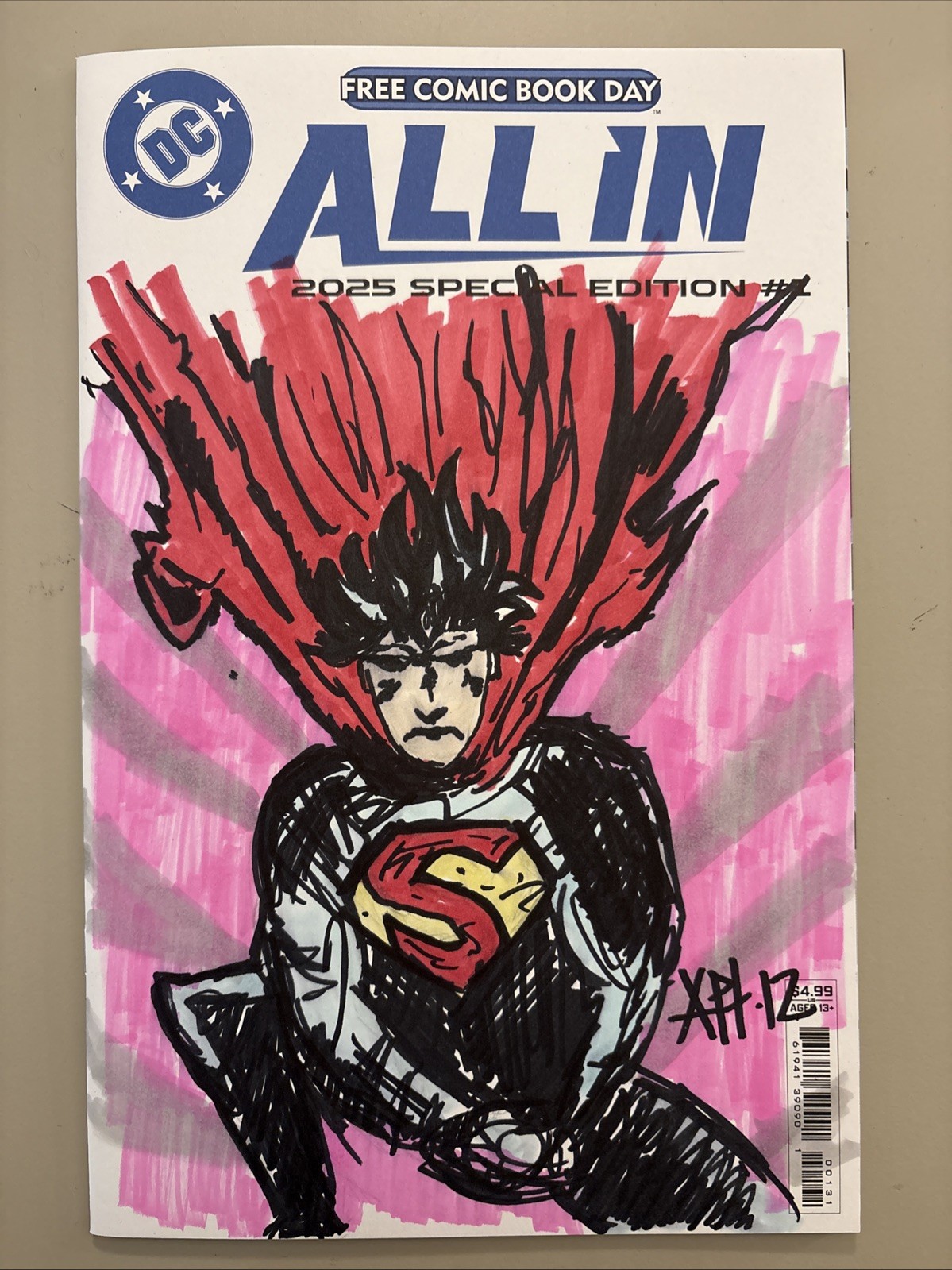 FCBD ALL IN Absolute Universe Special Edition #1 Blank DC Superman Sketch