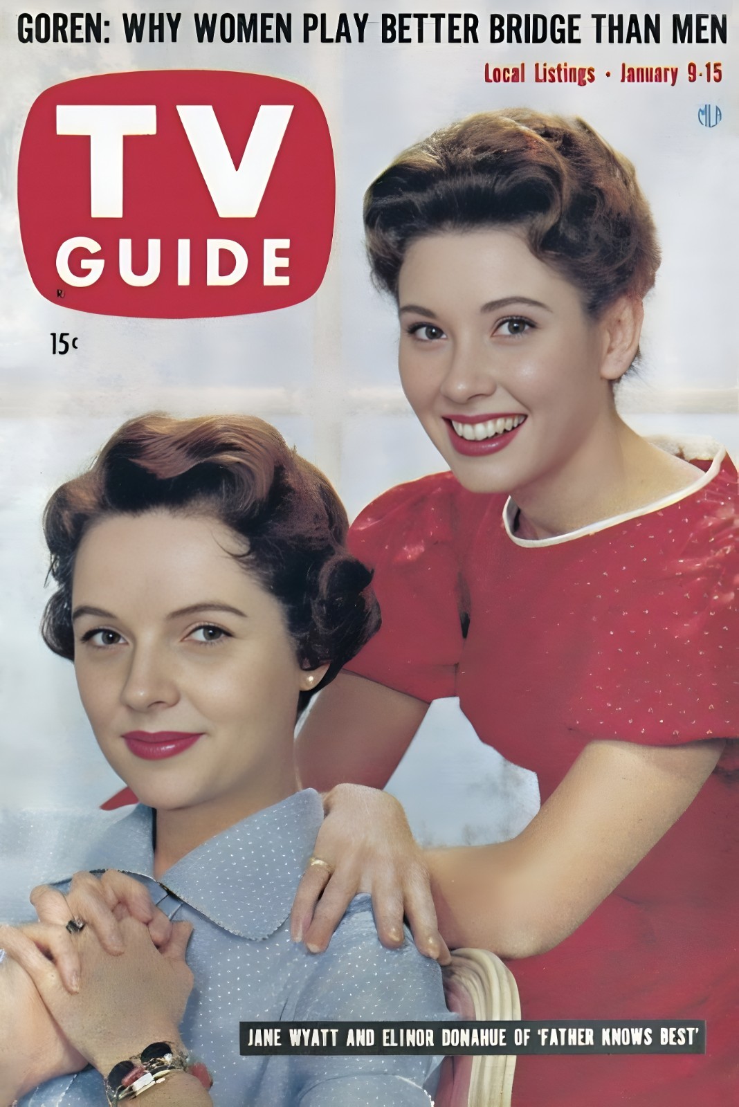 JANE WYATT & Elinor Donahue - 1960 TV Show - Magazine Cover - 5 x 7 inch Photo JANE WYATT & Elinor Donahue - 1960 TV Show - Magazine Cover - 5 x 7 inch Photo