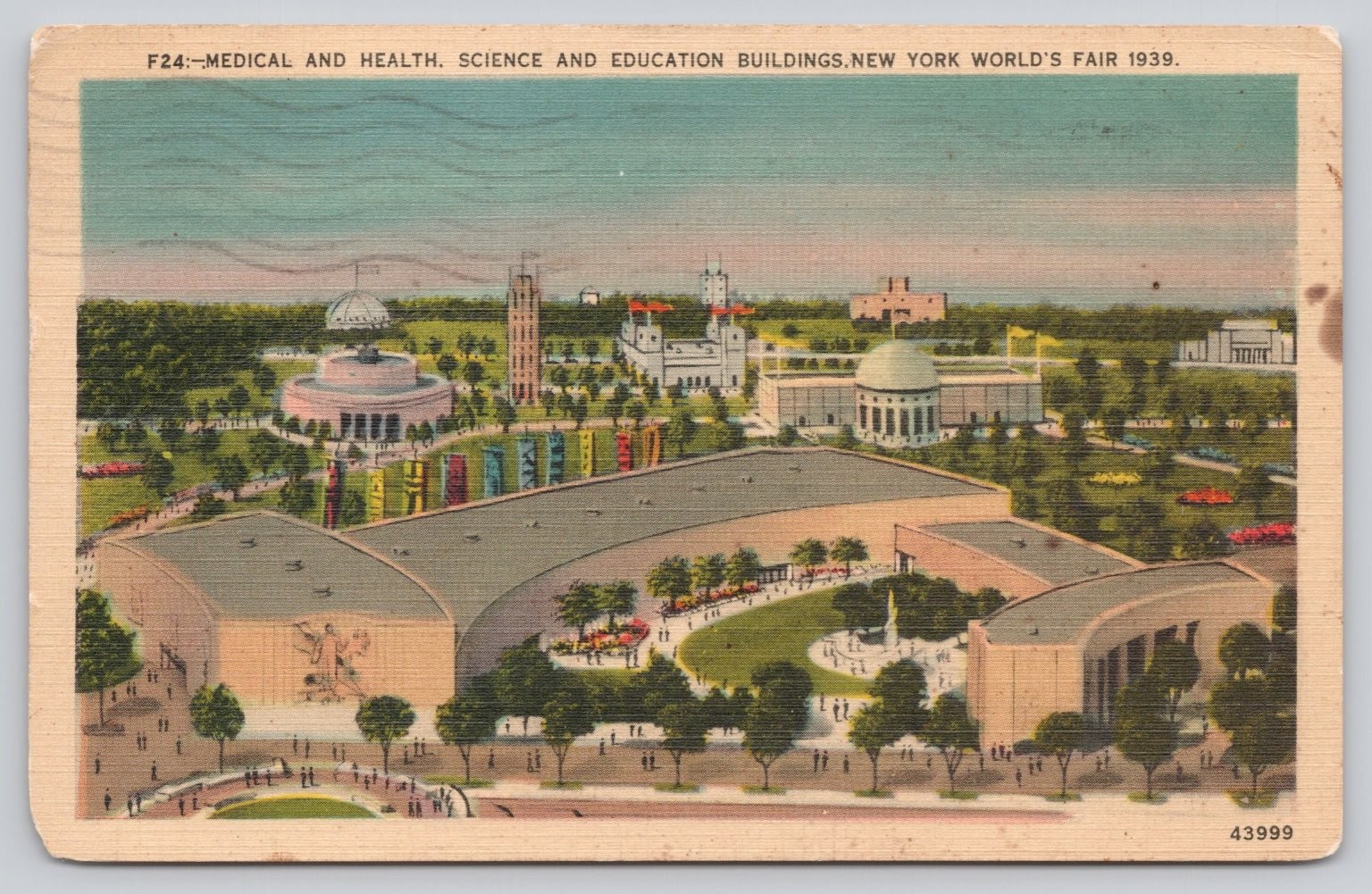 1939 New York World\'s Fair Medical Science Education Bldgs Postcard F24 1939 New York World\'s Fair Medical Science Education Bldgs Postcard F24