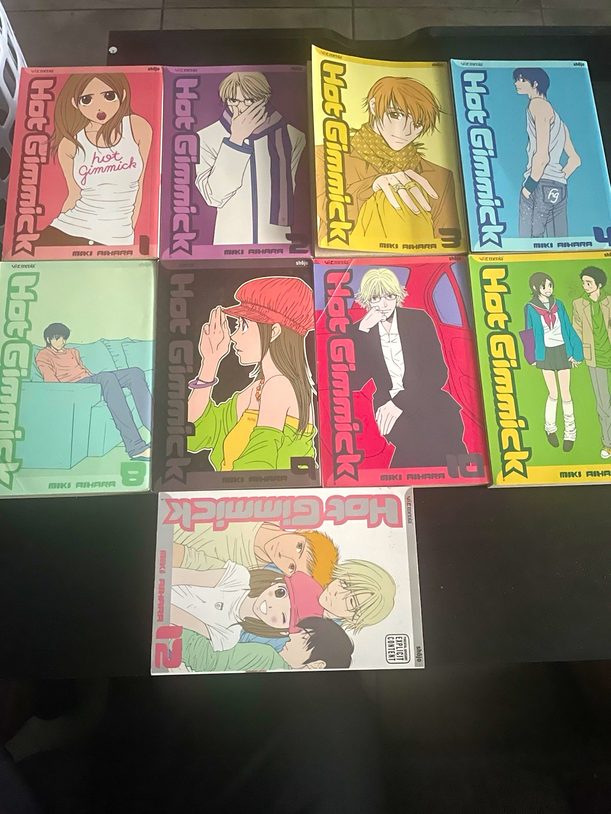 VIZ Media Hot Gimmick Manga Comic Book Lot Trade Paperback English #1-4, 8-12