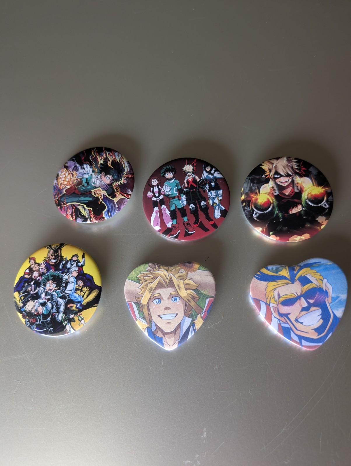 My Hero Academia 6-Pin Lot Enamel Pins, WOW Wow Such Cute Such Anime My Hero Academia 6-Pin Lot Enamel Pins, WOW Wow Such Cute Such Anime