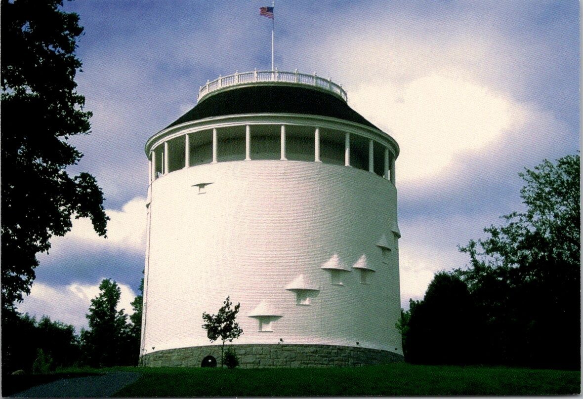 Thomas Hill Standpipe Water Tower Bangor Maine Wooden Covered c1990 Postcard