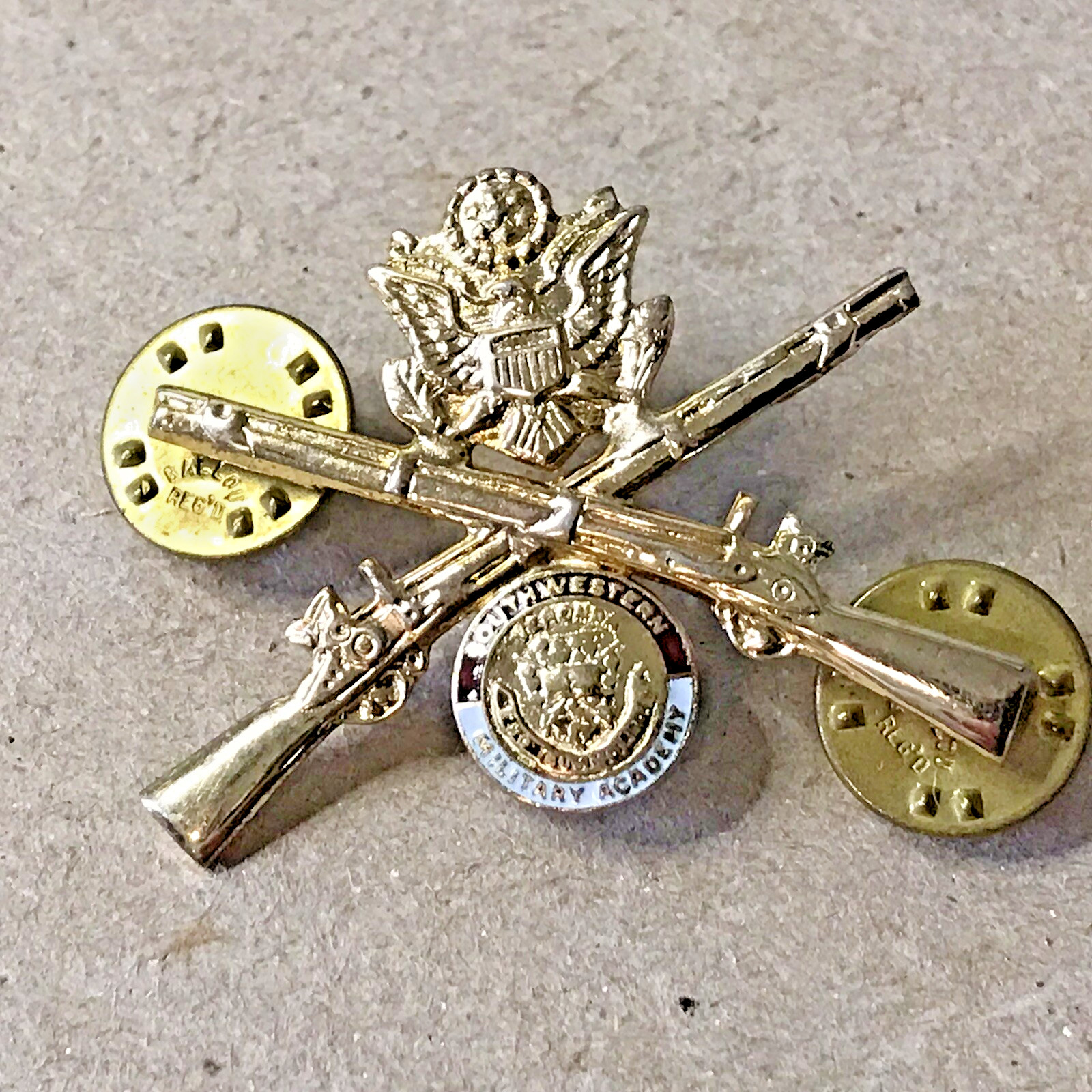 Southwestern military academy Collar Badge Extremely Rare ~M17~