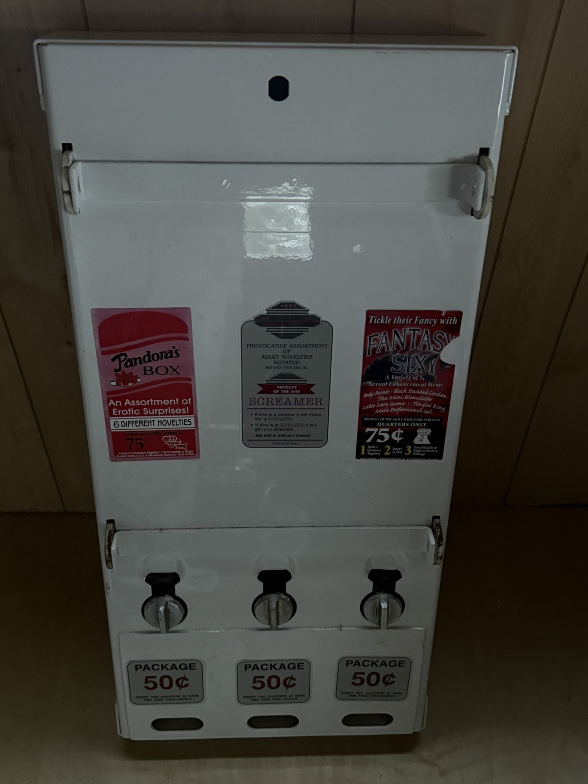 VINTAGE 1970 CONDOM VENDING MACHINE ORIGINAL PREVIOUSLY REFURBISHED VINTAGE 1970 CONDOM VENDING MACHINE ORIGINAL PREVIOUSLY REFURBISHED