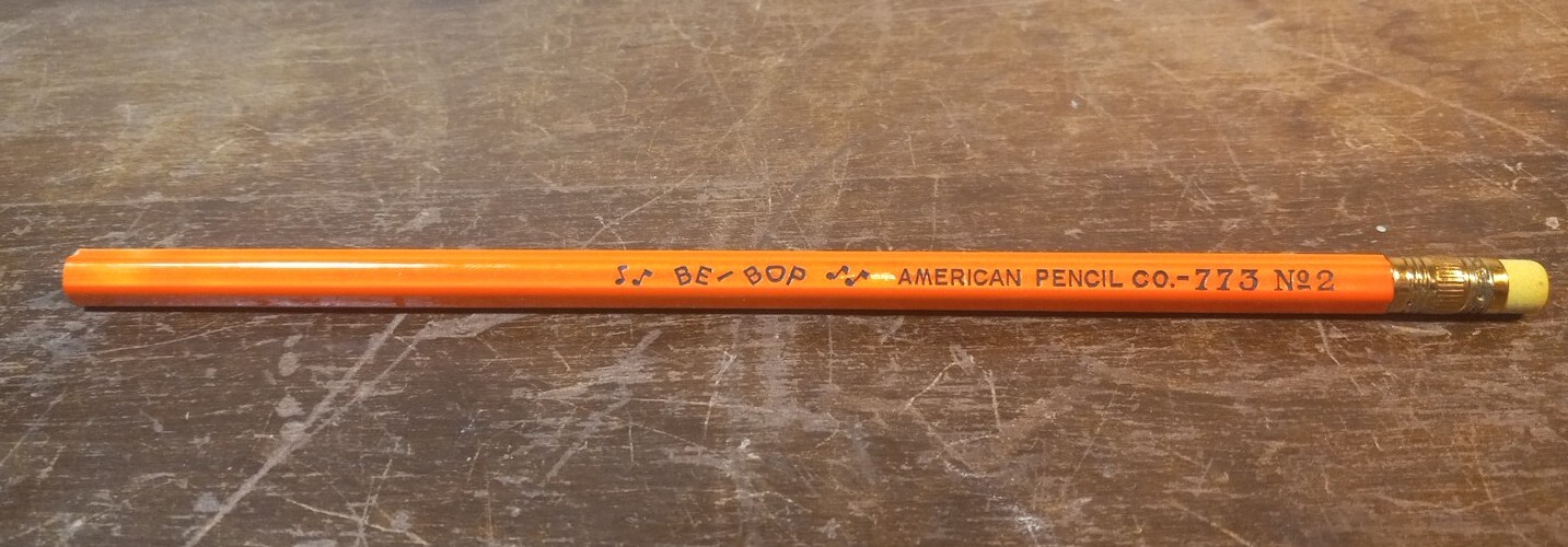 Vintage Pencil BE-BOP American Pencil Co. 773 NO 2 Neon Orange Unused Vintage Pencil BE-BOP American Pencil Co. 773 NO 2 Neon Orange Unused