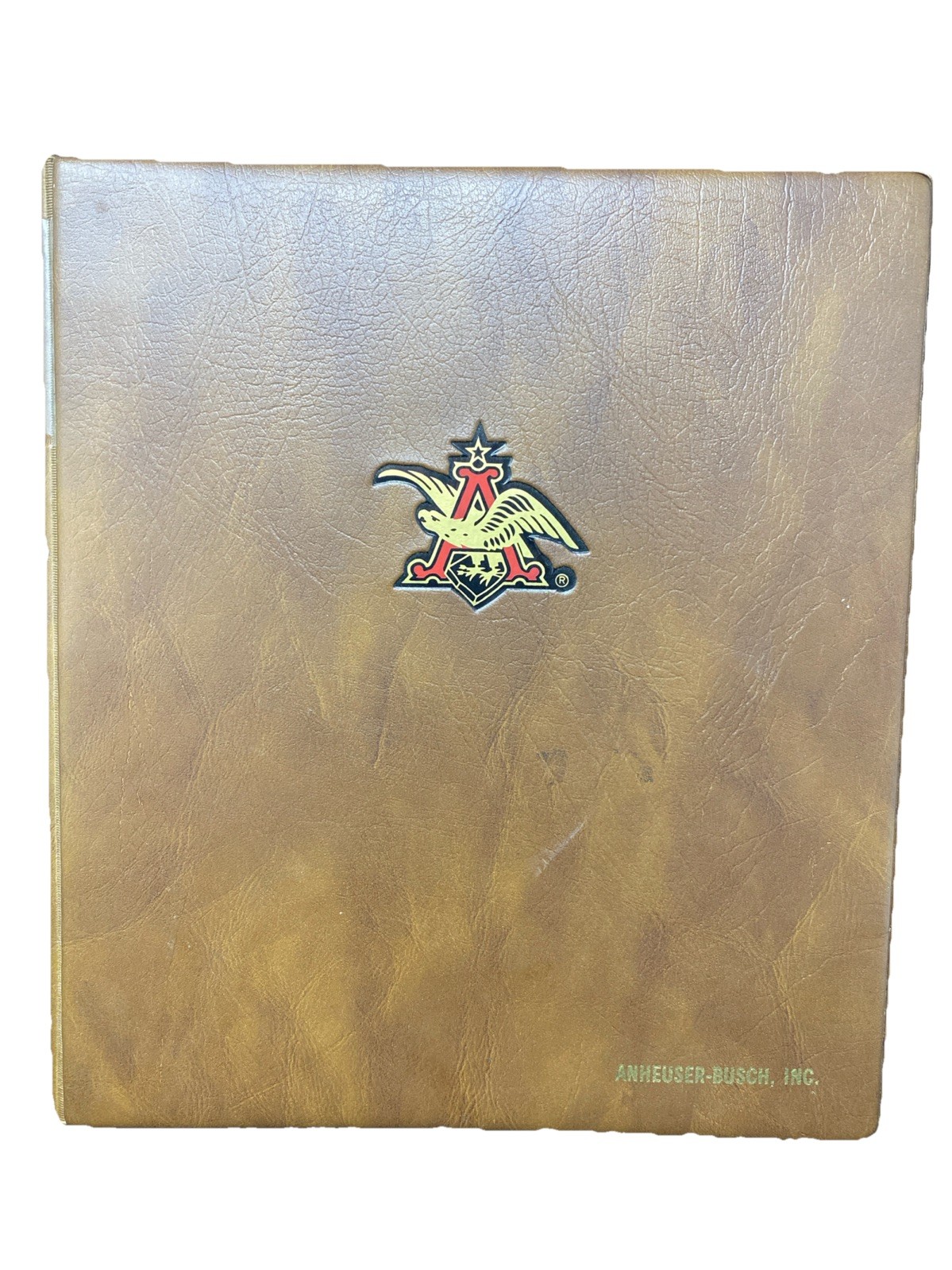 Vintage Anheuser Busch Inc. Binder Rare Vintage Anheuser Busch Inc. Binder Rare