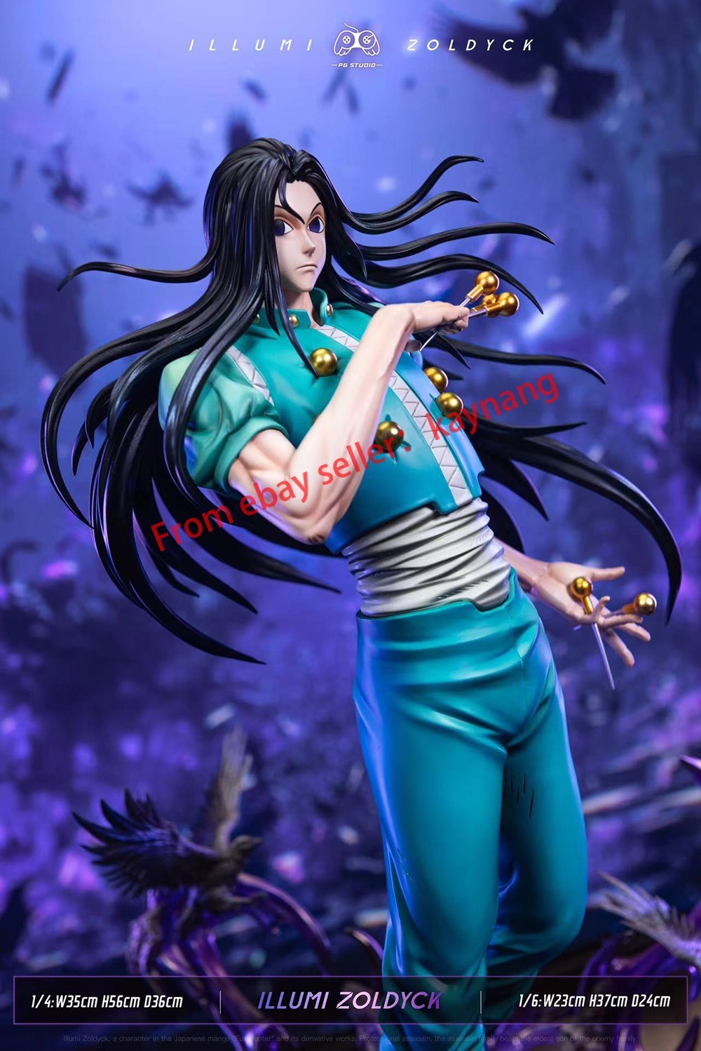PG Studios HUNTER×HUNTER Phantom Troupe 1/6 Scale Illumi Zoldyck GK Model Statue