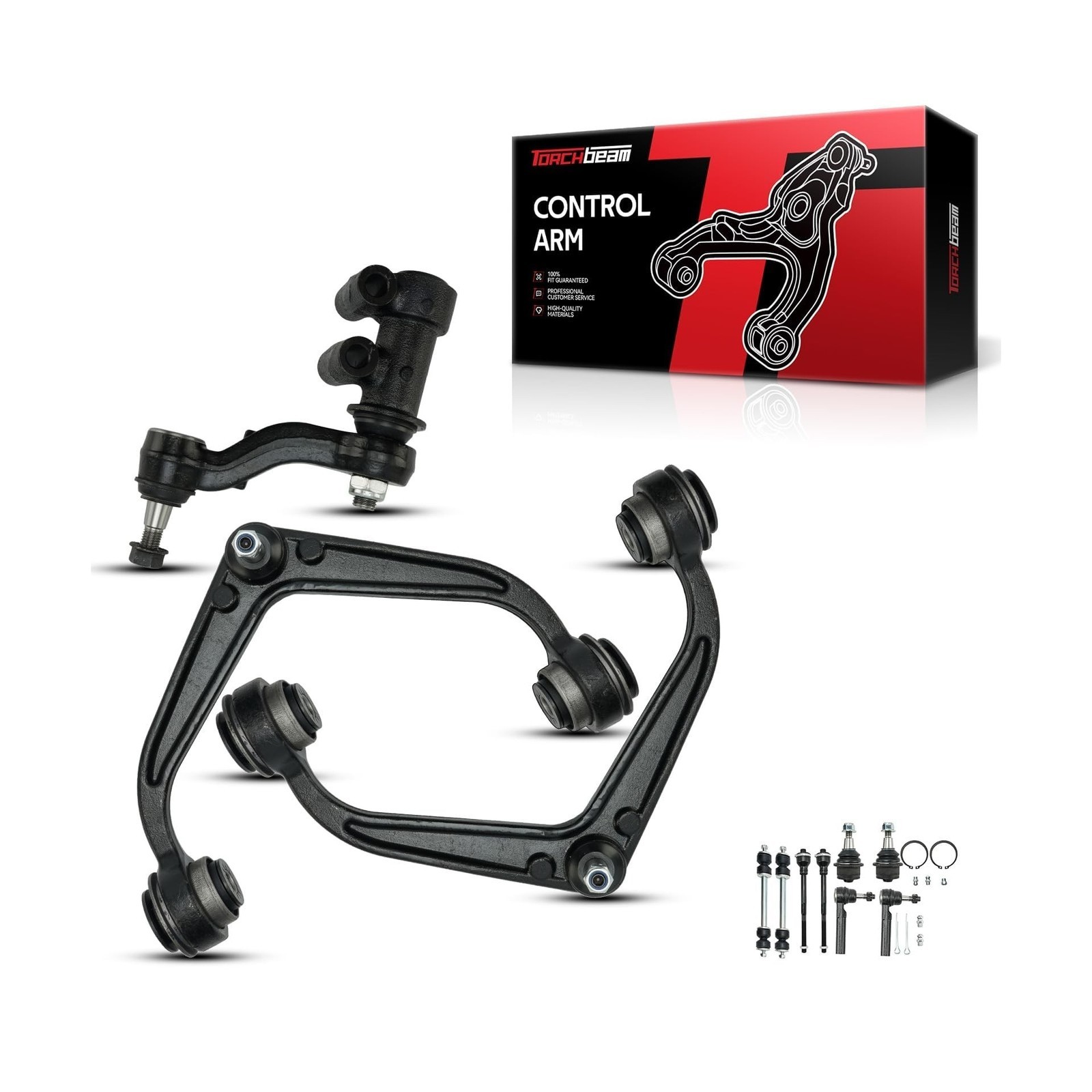 Torchbeam 11PCS Suspension Control Arm Kit Front Upper Control Arms w/Ball Jo... Torchbeam 11PCS Suspension Control Arm Kit Front Upper Control Arms w/Ball Jo...