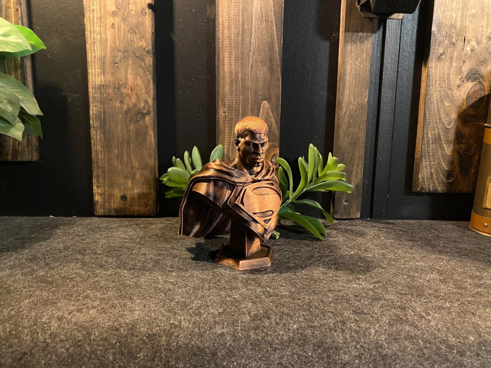 Val Zod Copper Statue Black Superman 6inches Tall
