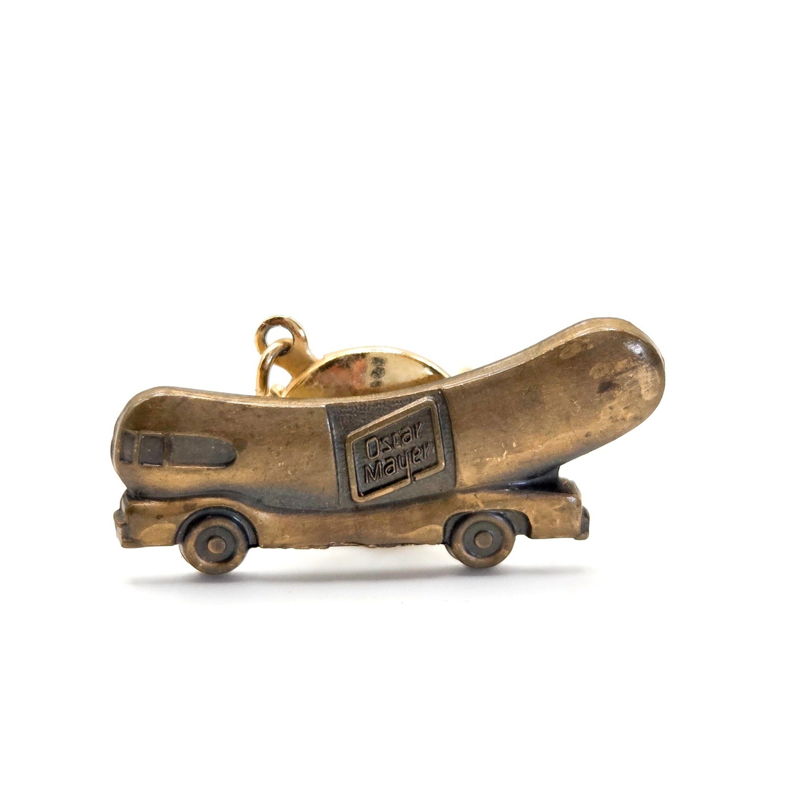 Vintage Oscar Mayer Wienermobile Tie Tack Pin Gold Tone Advertising Memorabilia